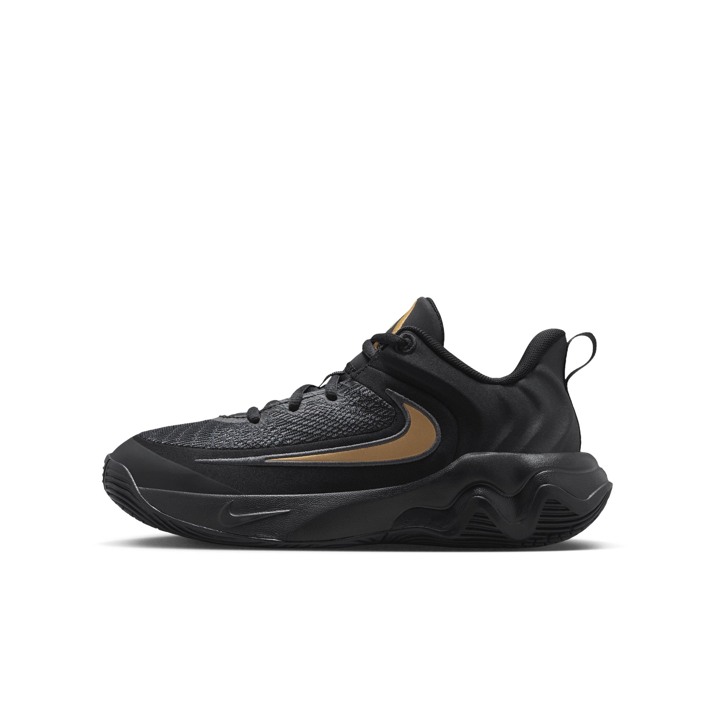 Nike Giannis Immortality 4 Grade School Boys' "Black/Metallic Gold" Basketball Shoe
