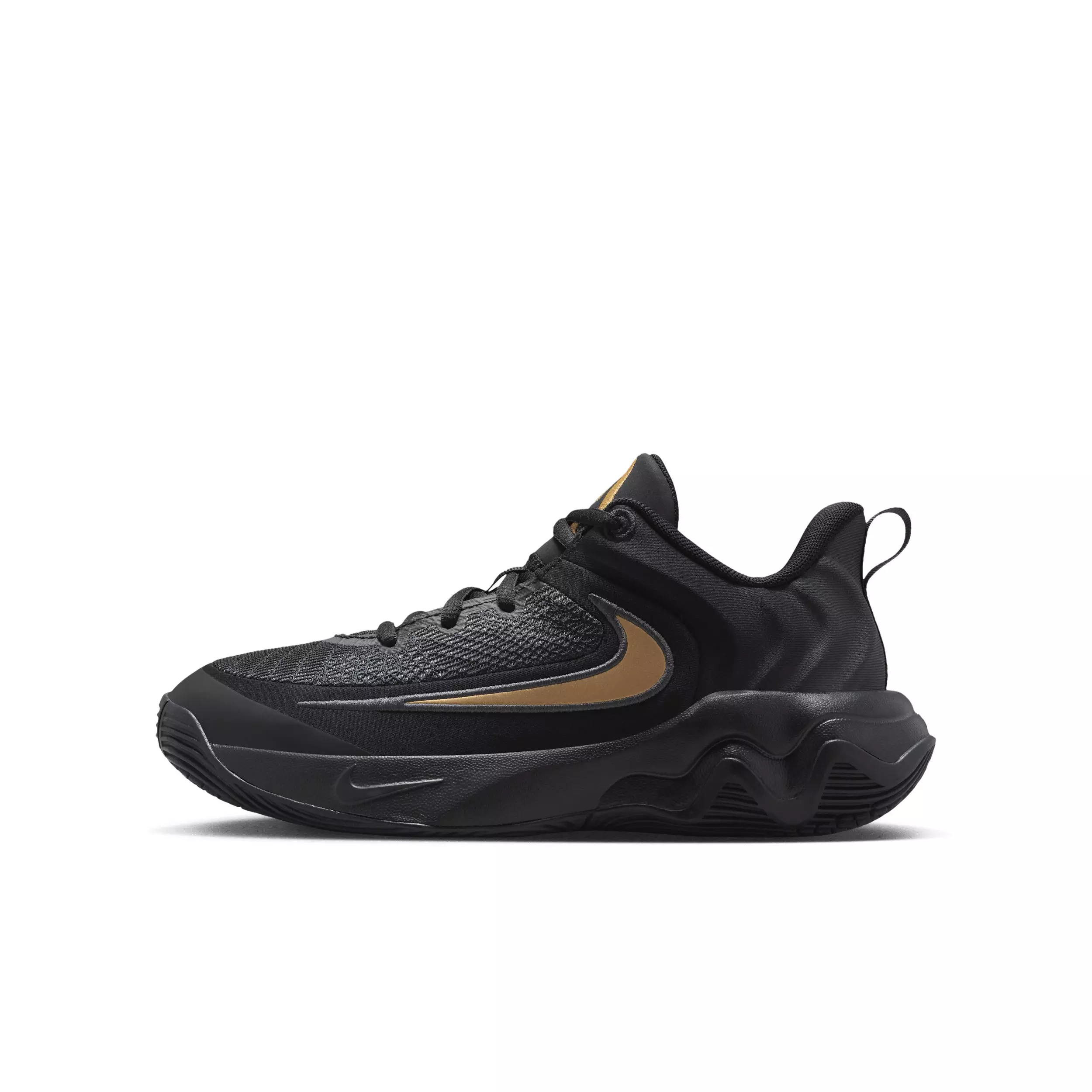 Nike Giannis Immortality 4 "Black/Metallic Gold" Grade School Boys' Basketball Shoe - BLACK/GOLD