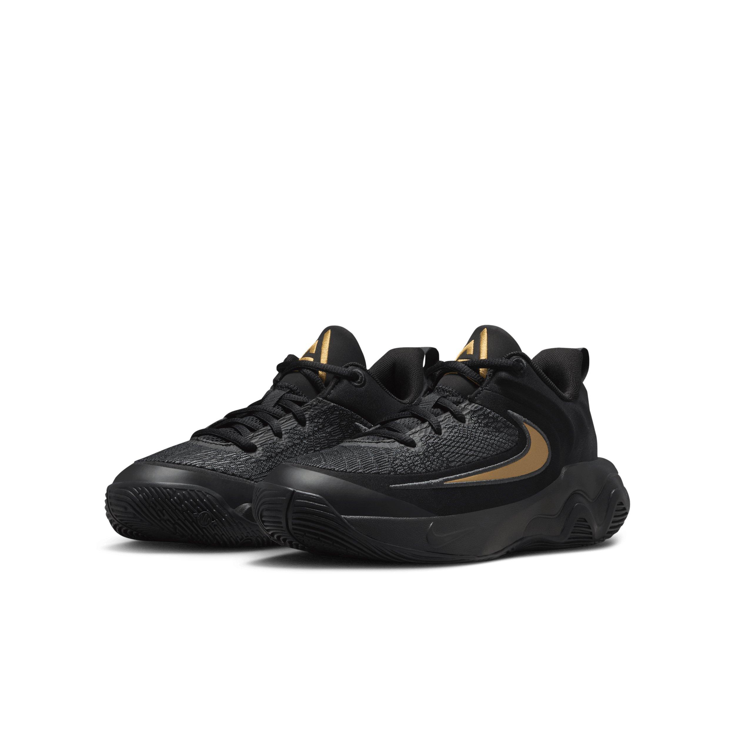 Nike Giannis Immortality 4 Grade School Boys' "Black/Metallic Gold" Basketball Shoe