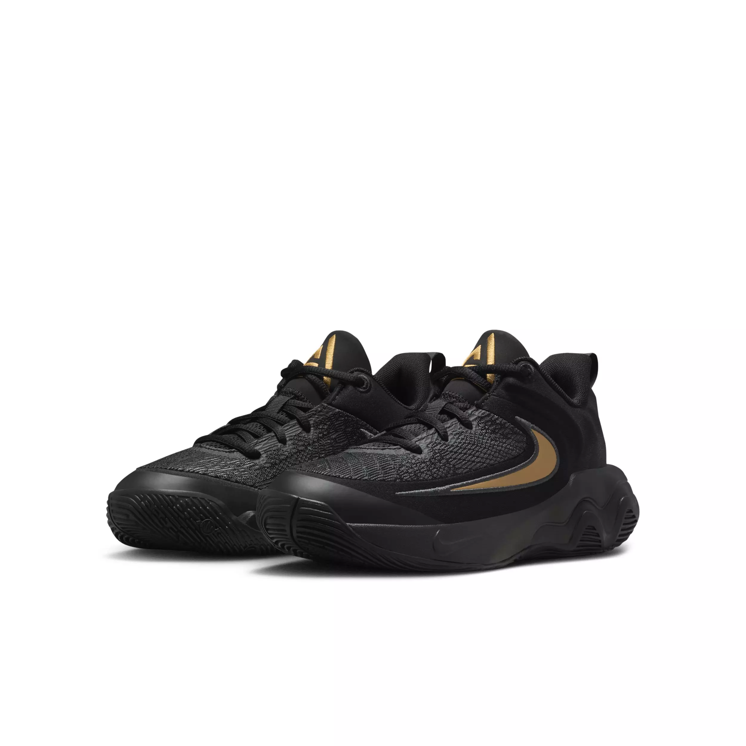 Nike Giannis Immortality 4 "Black/Metallic Gold" Grade School Boys' Basketball Shoe - BLACK/GOLD