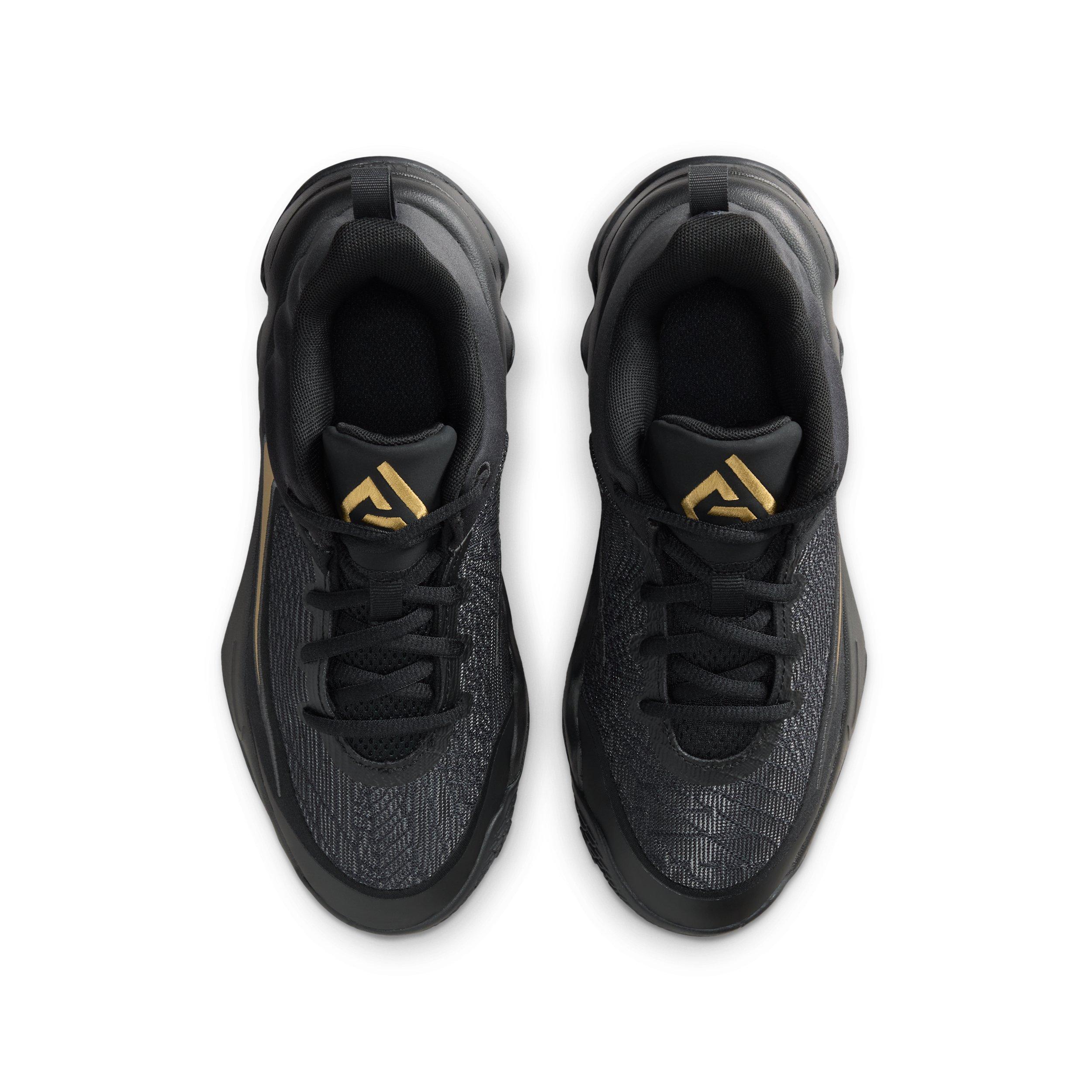 Nike Giannis Immortality 4 Grade School Boys' "Black/Metallic Gold" Basketball Shoe