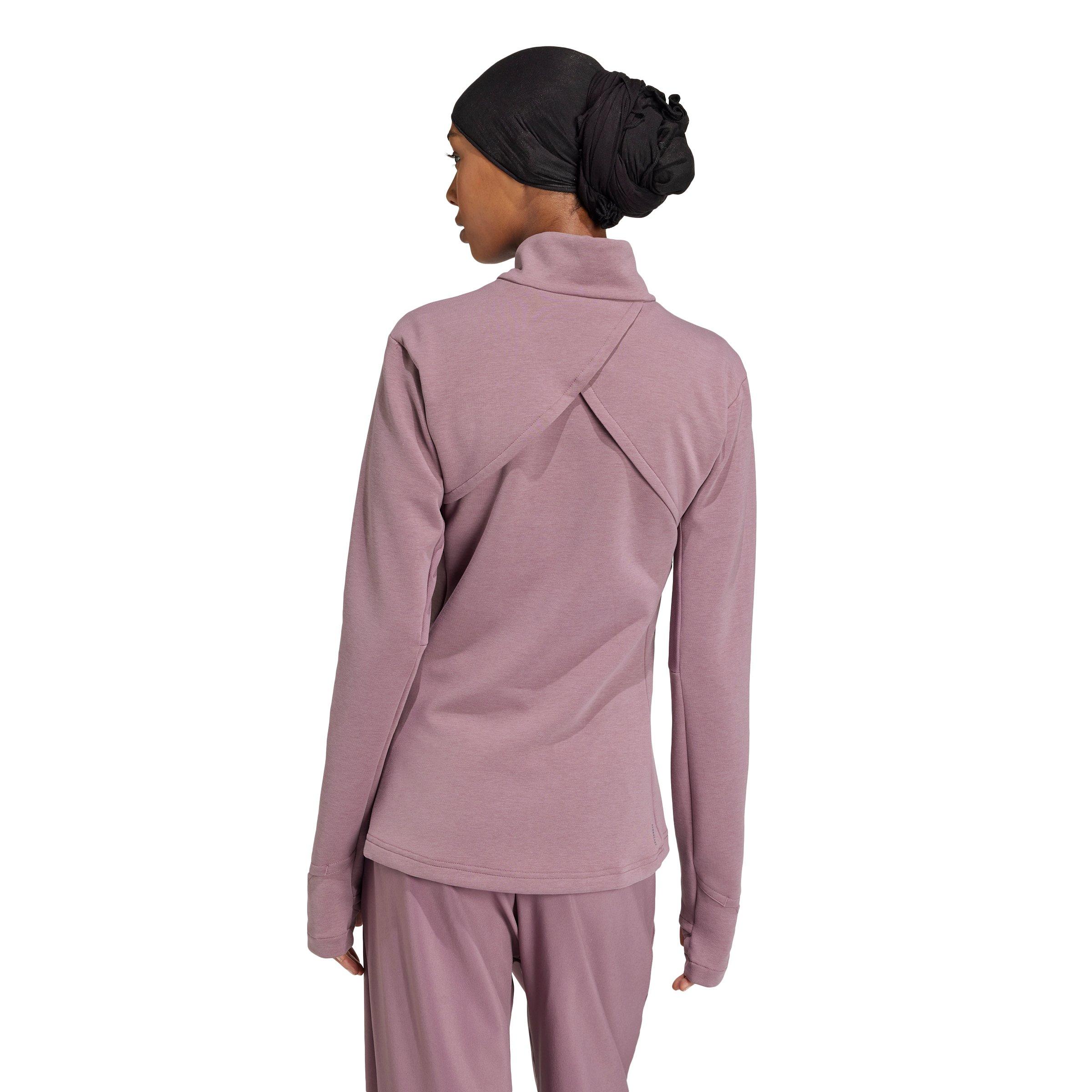 adidas Women's Training Cover-Up Jacket-Purple - PURPLE Thumbnail View 2