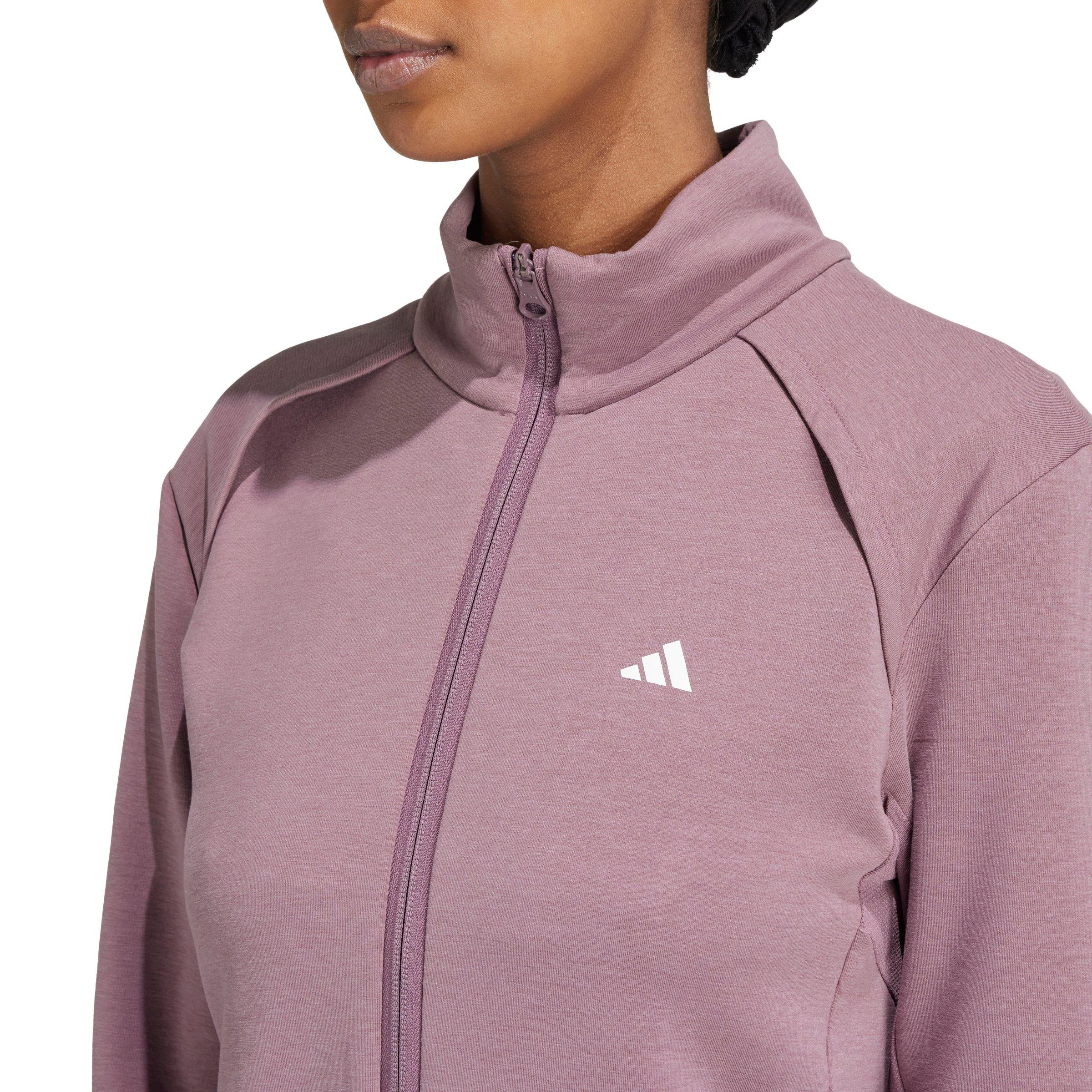 adidas Women's Training Cover-Up Jacket-Purple - PURPLE Thumbnail View 4