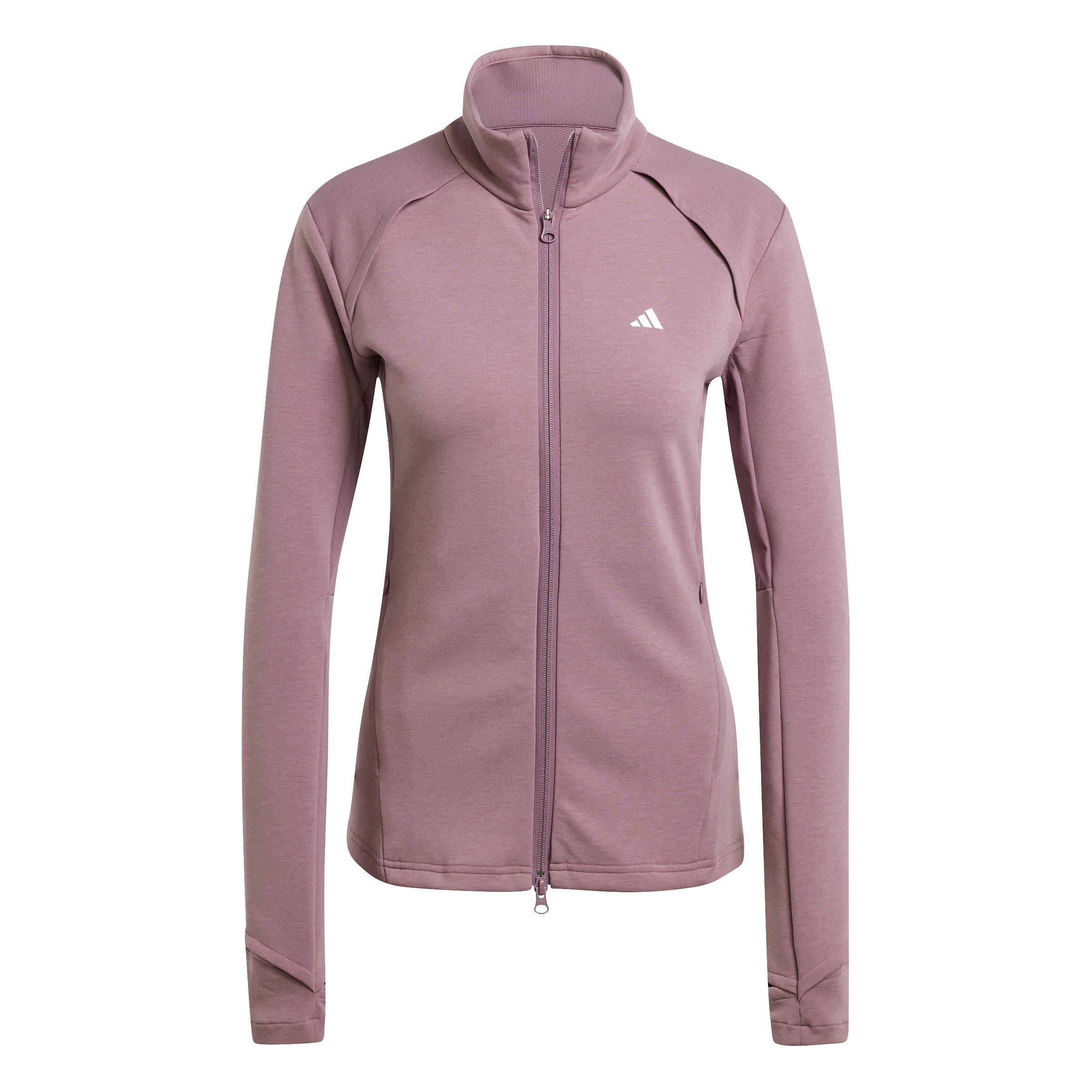 adidas Women's Training Cover-Up Jacket-Purple - PURPLE Thumbnail View 6