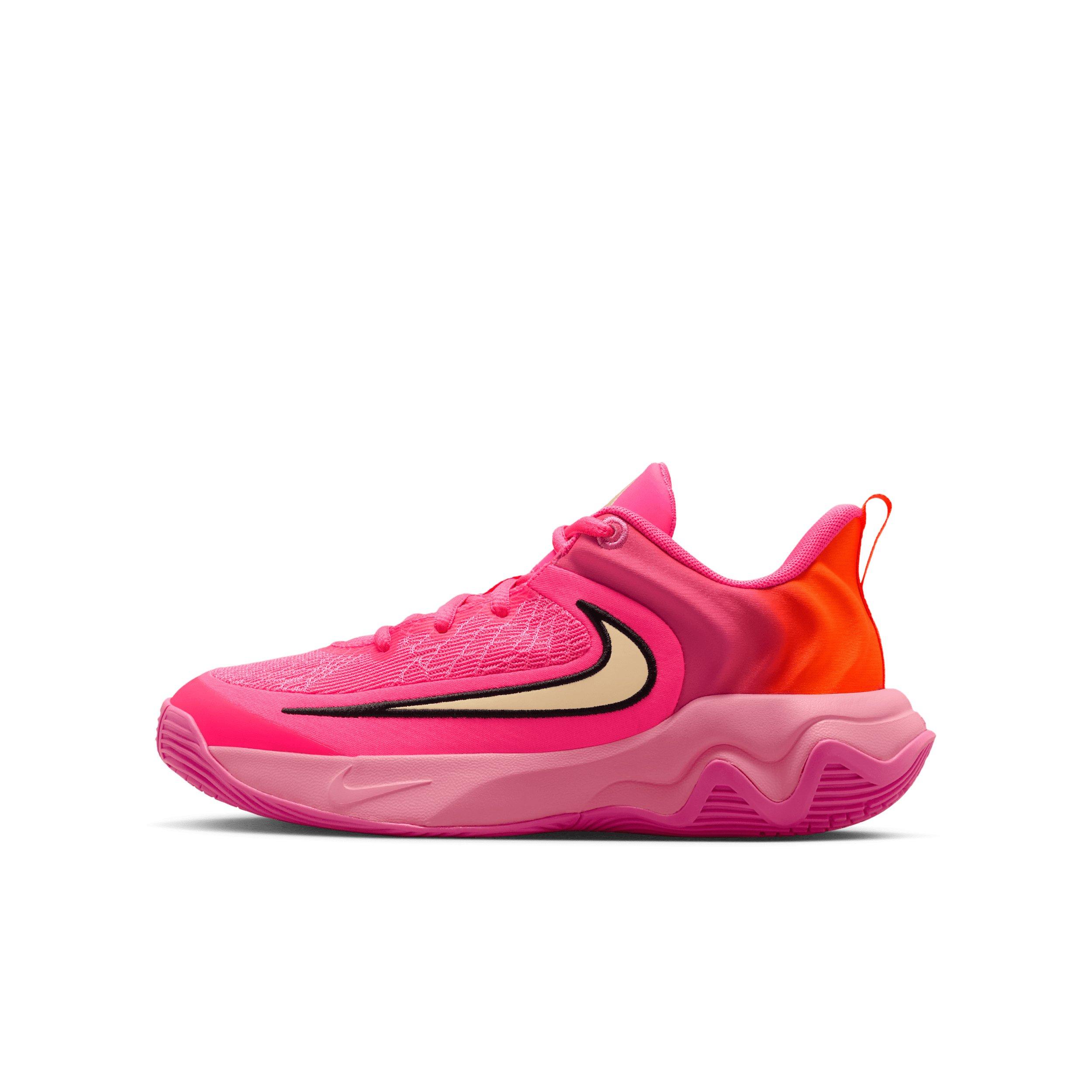 Nike Giannis Immortality 4 Grade School Boys' "Pink/Pinksicle/Orange/Citron Tint" Basketball Shoe