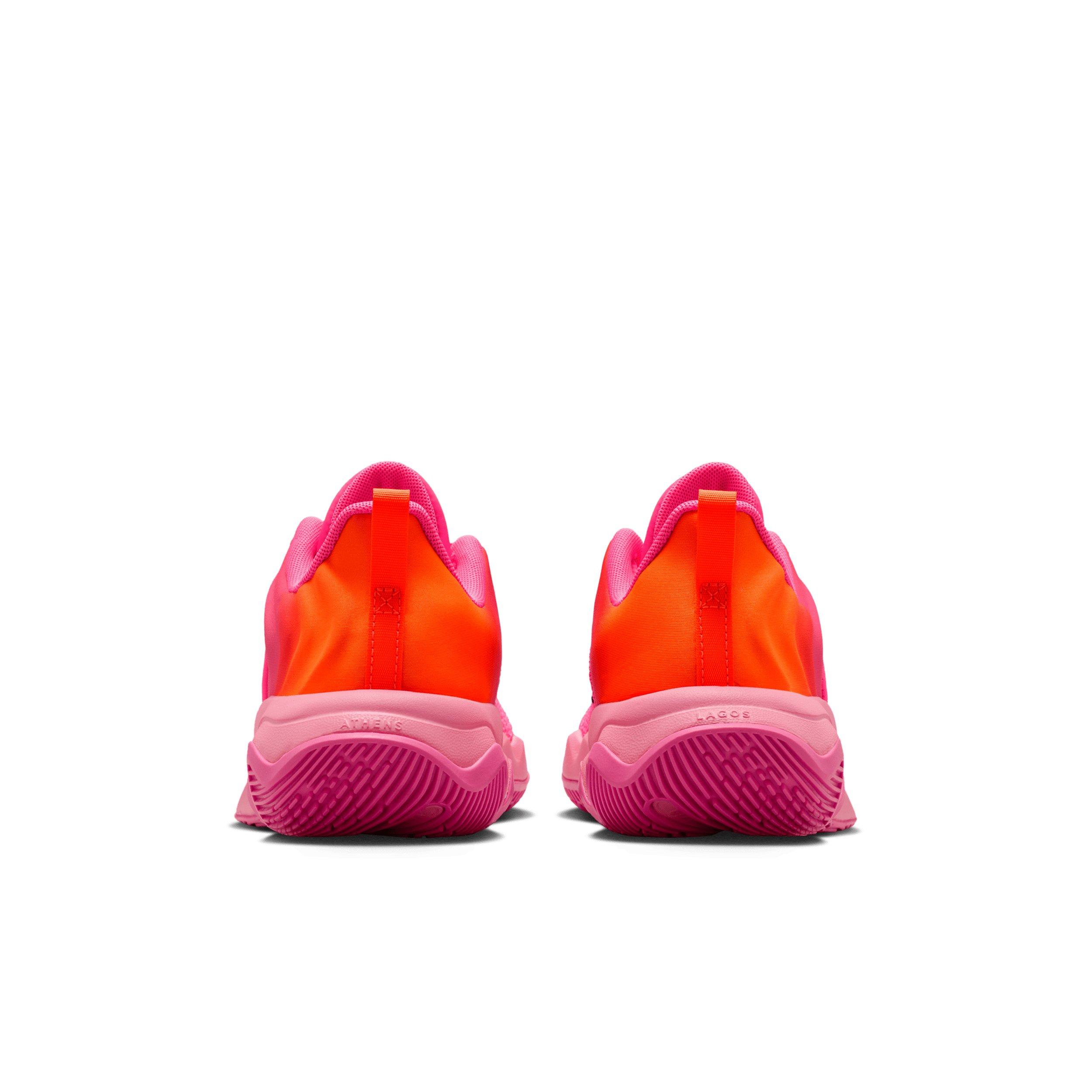 Nike Giannis Immortality 4 Grade School Boys' "Pink/Pinksicle/Orange/Citron Tint" Basketball Shoe