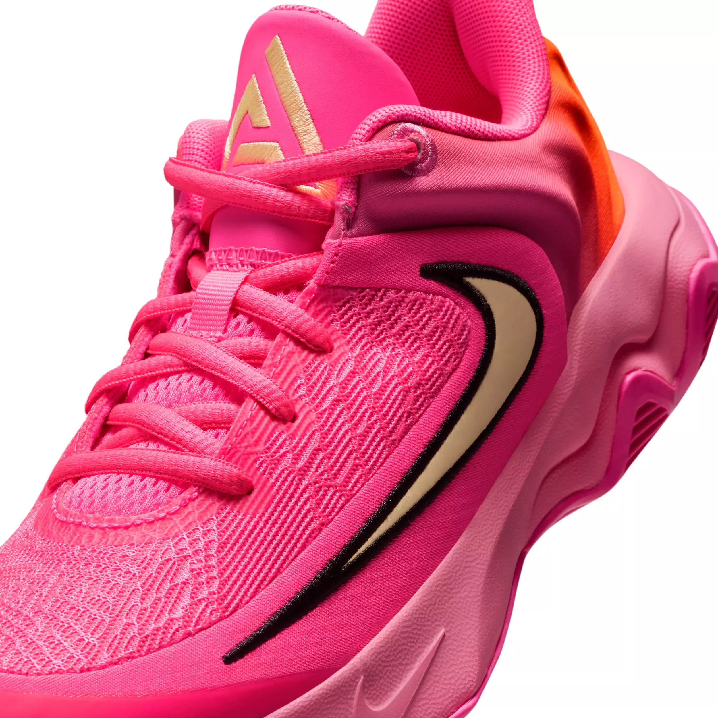 Nike Giannis Immortality 4 "Pink/Pinksicle/Orange/Citron Tint" Grade School Boys' Basketball Shoe - PINK/PINKSICLE/ORANGE/CITRON