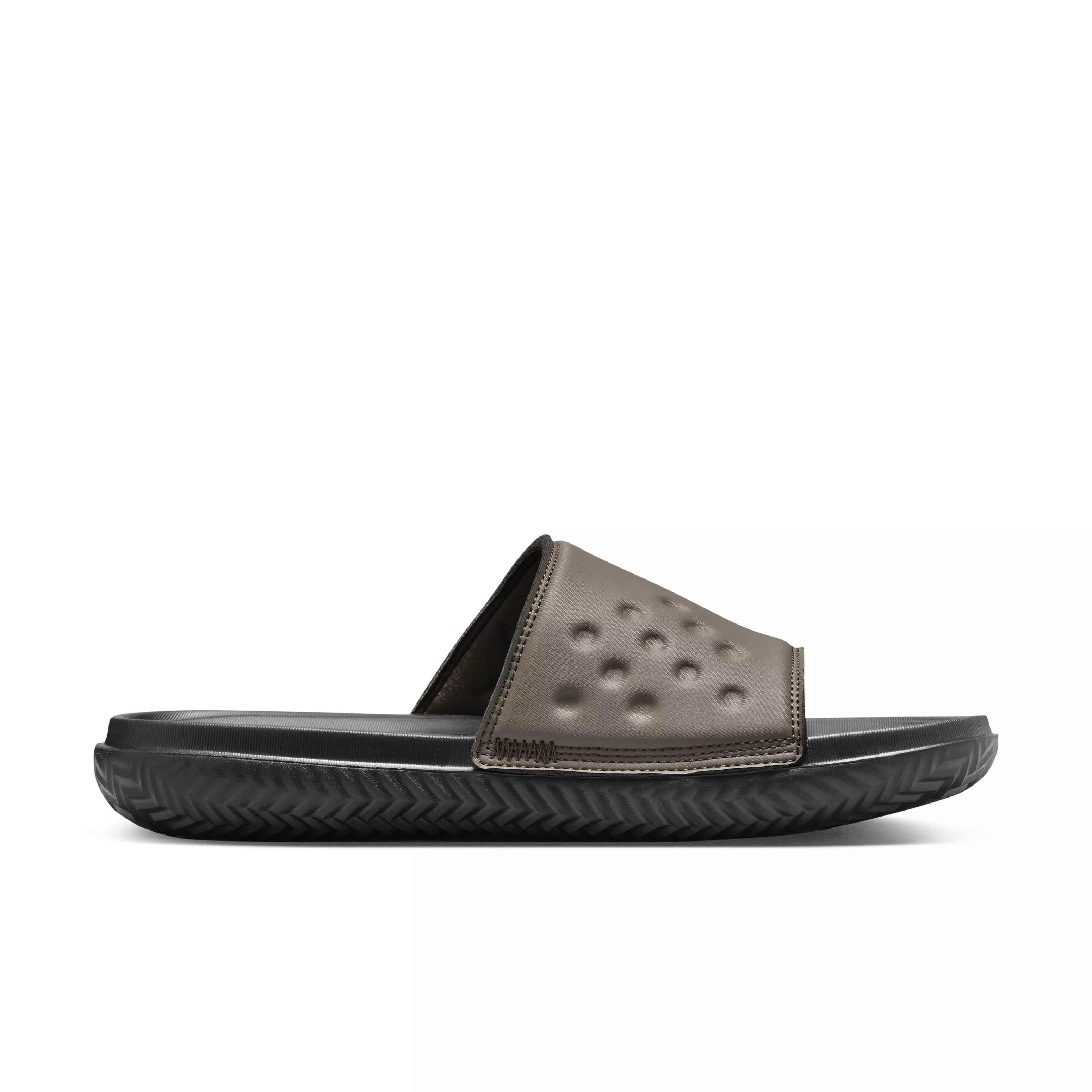 Jordan Play "Palomino/Fire Red/Black" Men's Slide - PALOMINO/RED/BLACK