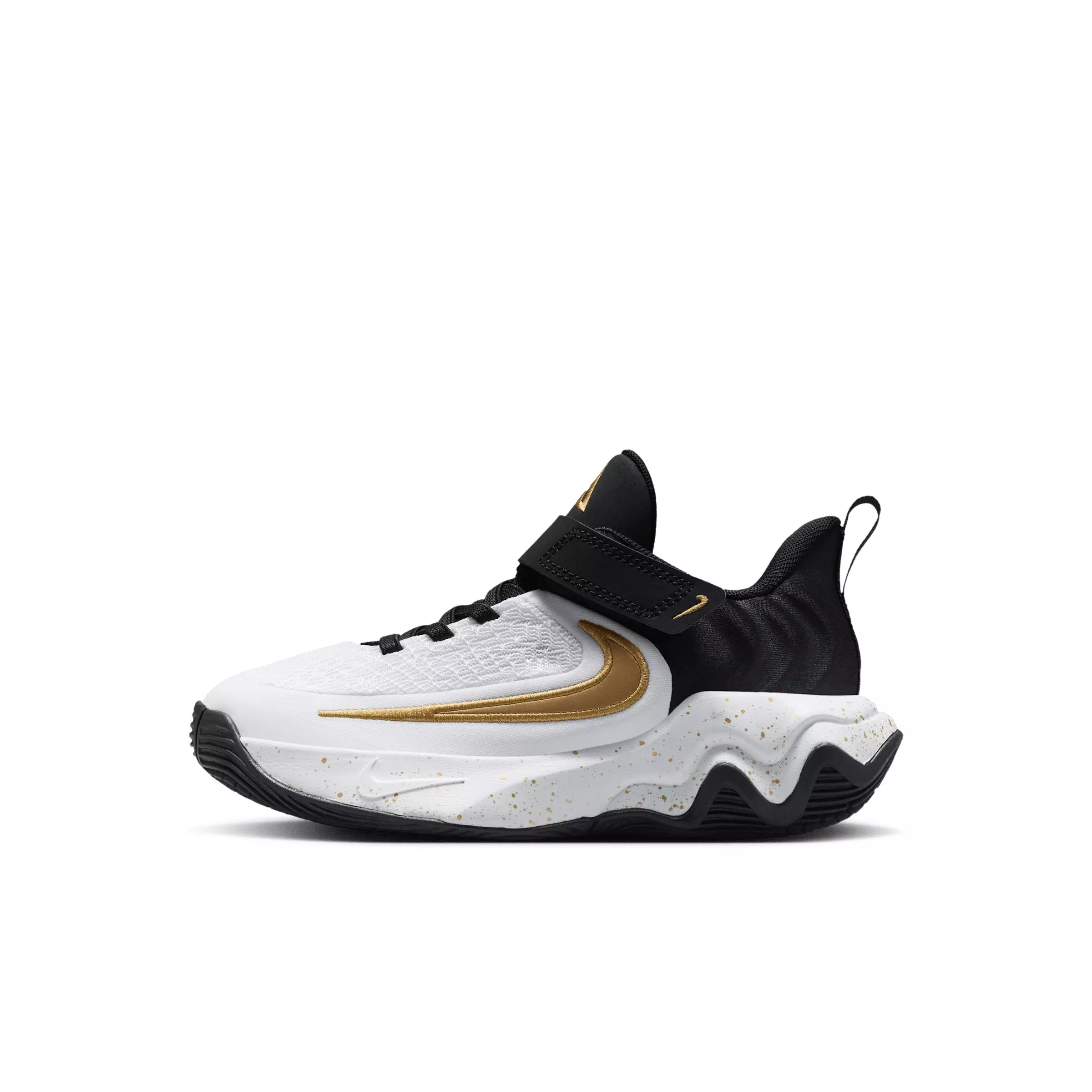 Nike Giannis Immortality 4 "Black/White/Metallic Gold" Preschool Boys' Basketball Shoe - BLACK/WHITE/GOLD