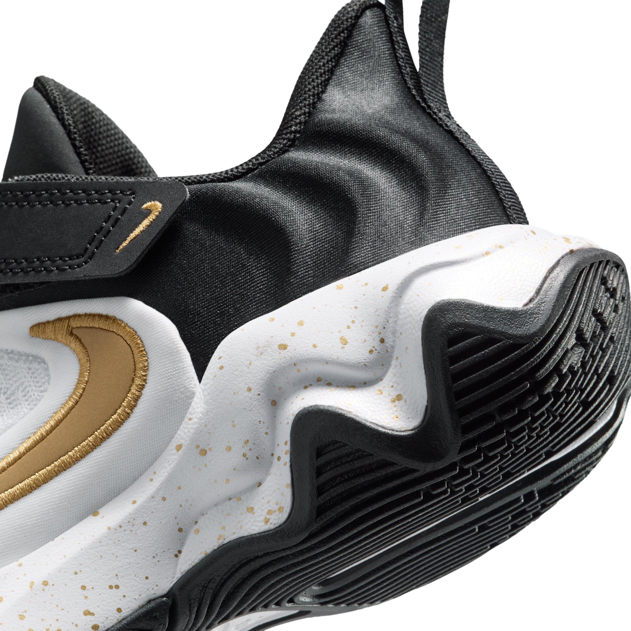 Nike Giannis Immortality 4 Preschool Boys' "Black/White/Metallic Gold" Basketball Shoe