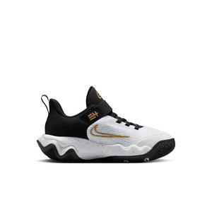 Nike Giannis Immortality 4 "Black/White/Metallic Gold" Preschool Boys' Basketball Shoe