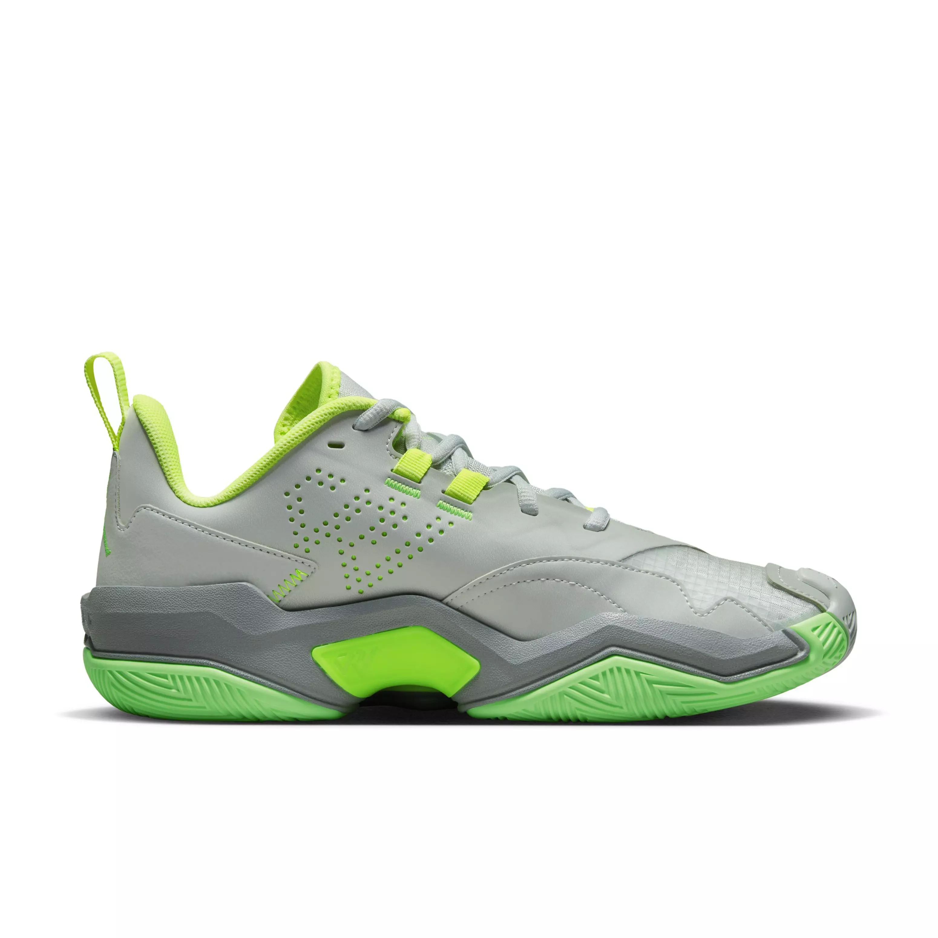 Jordan One Take 4 "Light Silver/Green Strike/Volt" Men's Basketball Shoe - LT SILVER/GREEN/VOLT