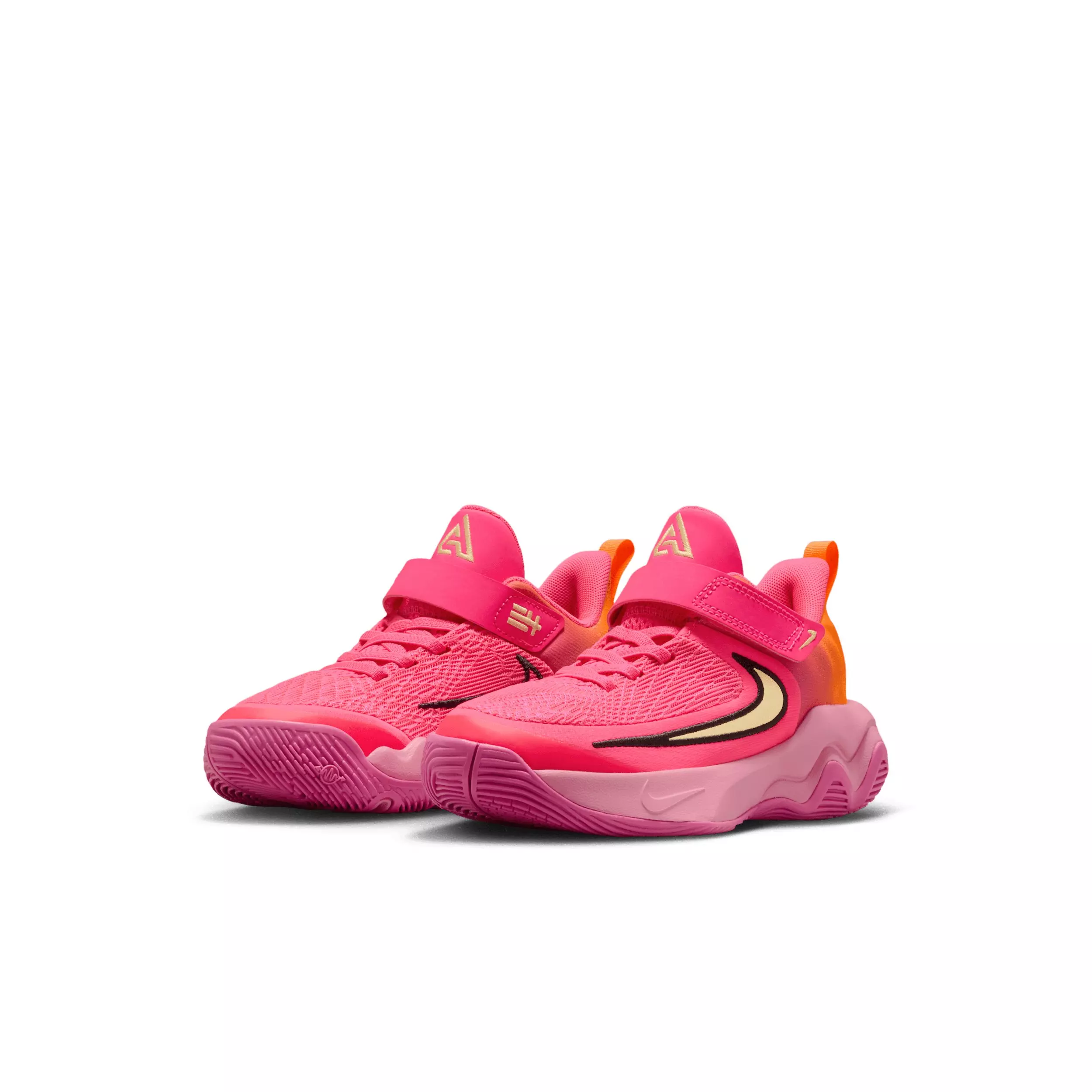 Nike Giannis Immortality 4 "Hyper Pink/Pinksicle/Orange/Citron Tint" Preschool Boys' Basketball Shoe - PINK/PINKSICLE/ORANGE/CITRON