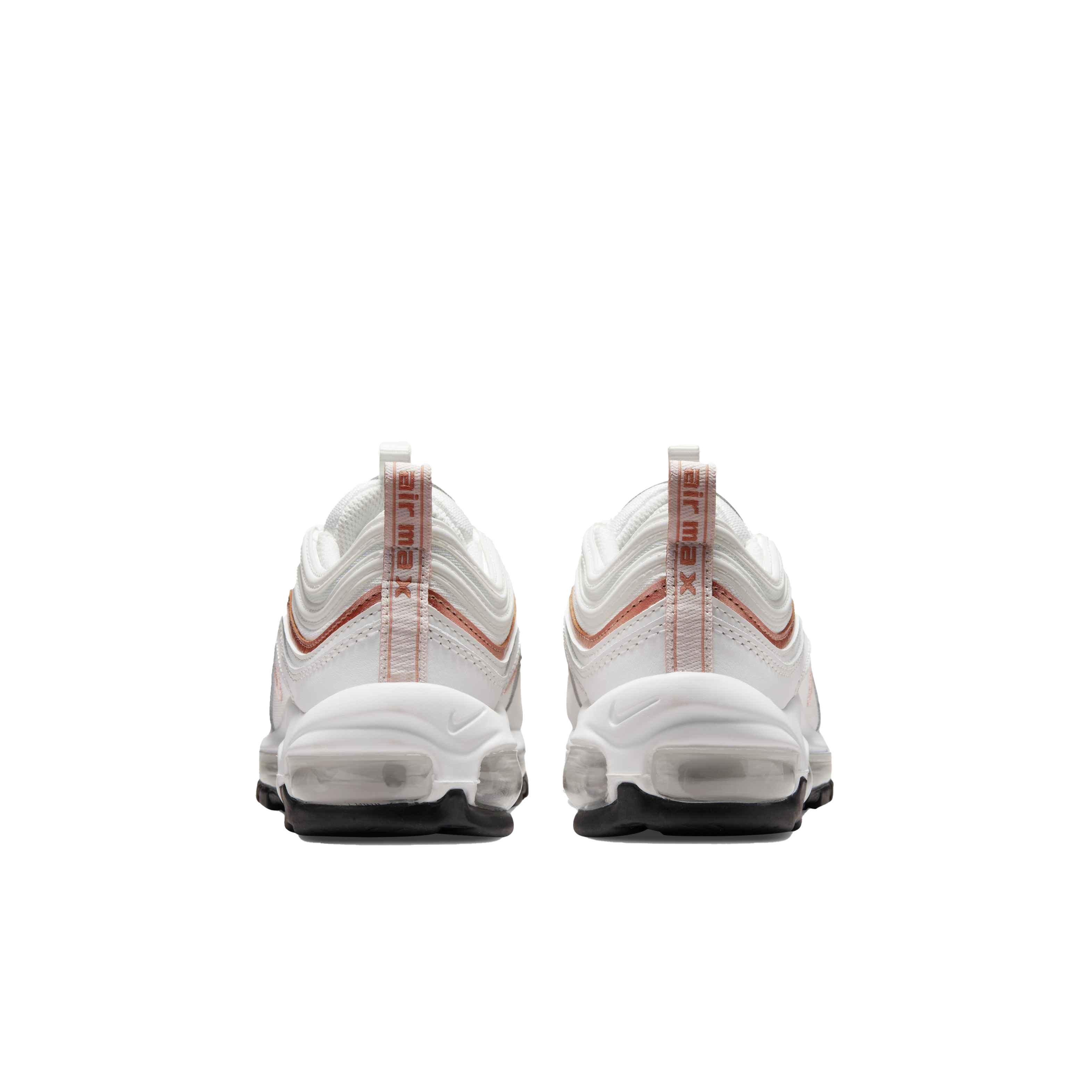 Nike Air Max 97 "White/Bronze" Grade School Boys' Shoe - WHITE Thumbnail View 3