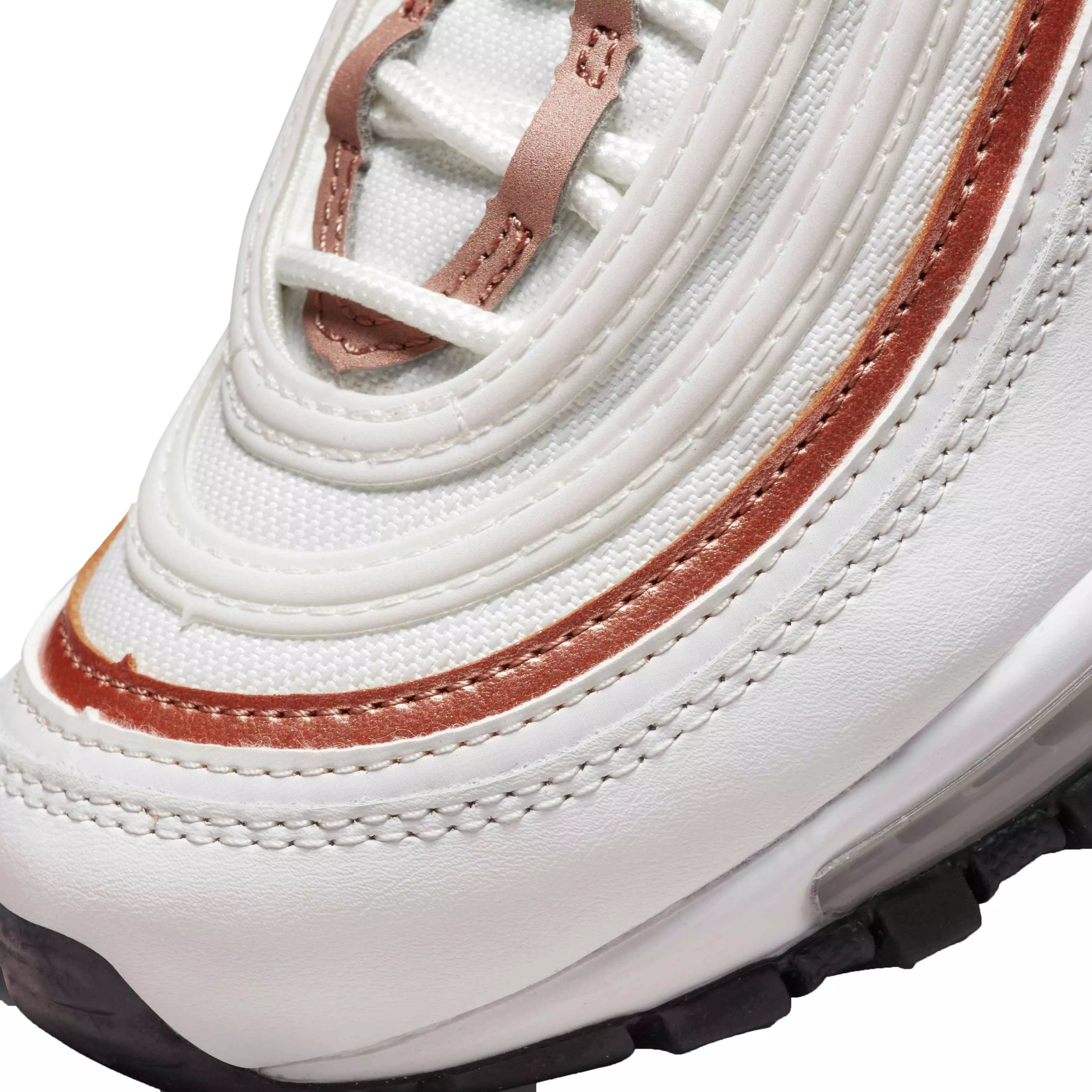 Nike Air Max 97 "White/Bronze" Grade School Boys' Shoe - WHITE