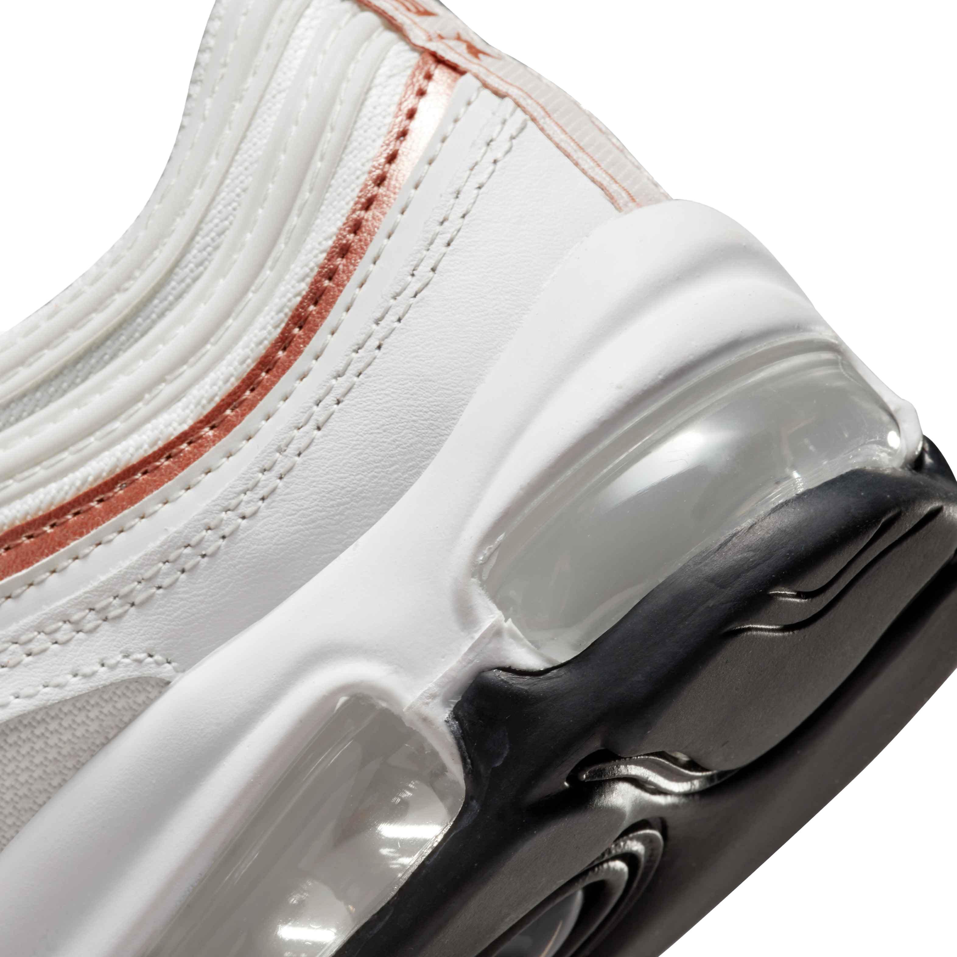 Nike Air Max 97 "White/Bronze" Grade School Boys' Shoe - WHITE Thumbnail View 5