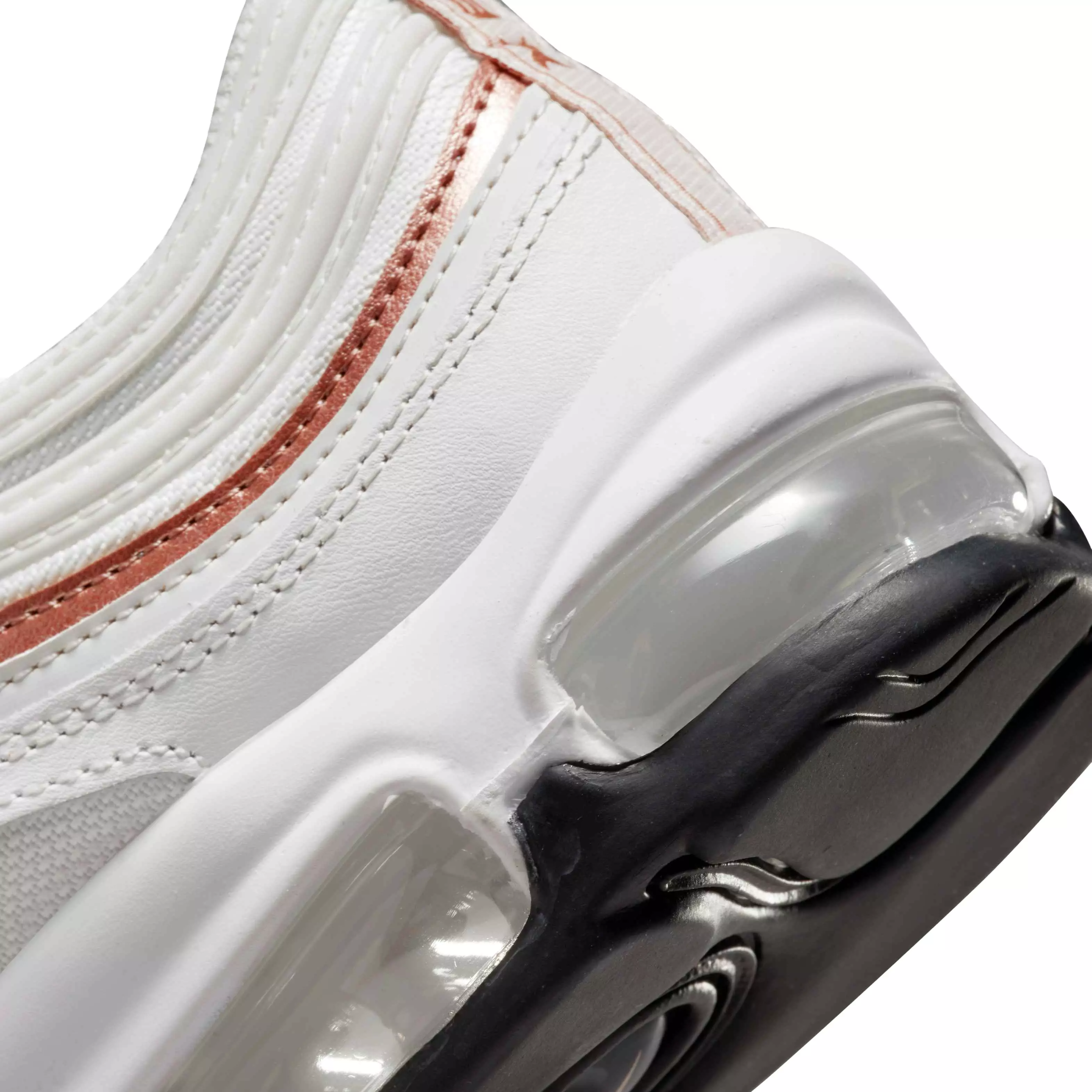 Nike Air Max 97 "White/Bronze" Grade School Boys' Shoe - WHITE