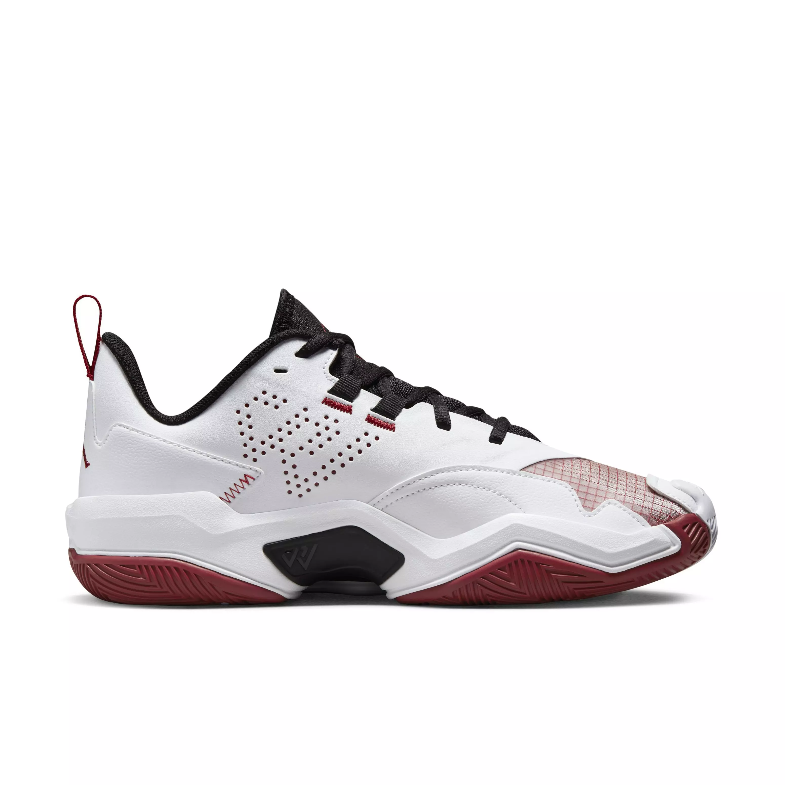 Jordan One Take 4 "White/Team Crimson/Black" Men's Basketball Shoe - WHITE/CRIMSON/BLACK