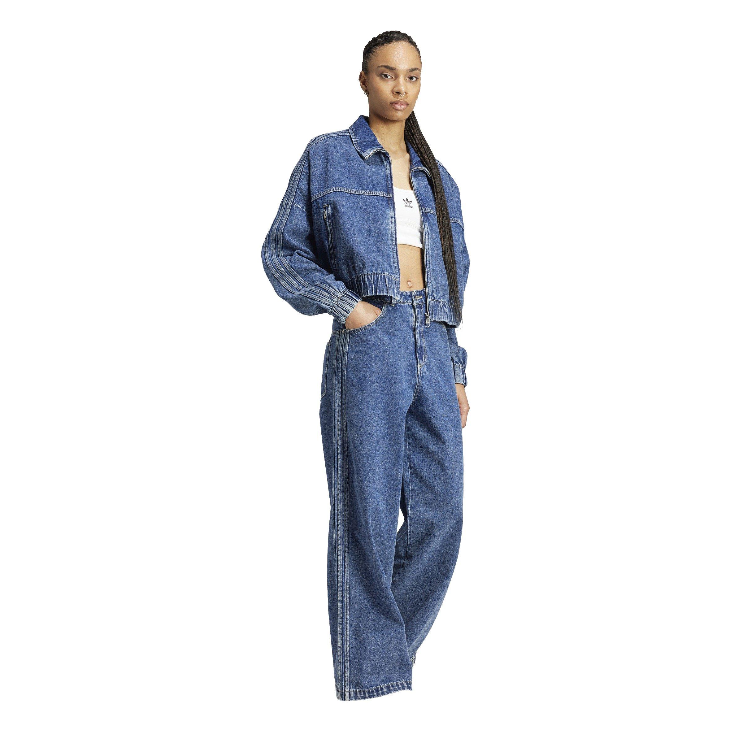 ★送料・関税込★adidas★Premium Denim Track Top★ adidas Originals Women's Premium Essentials Denim Track Top