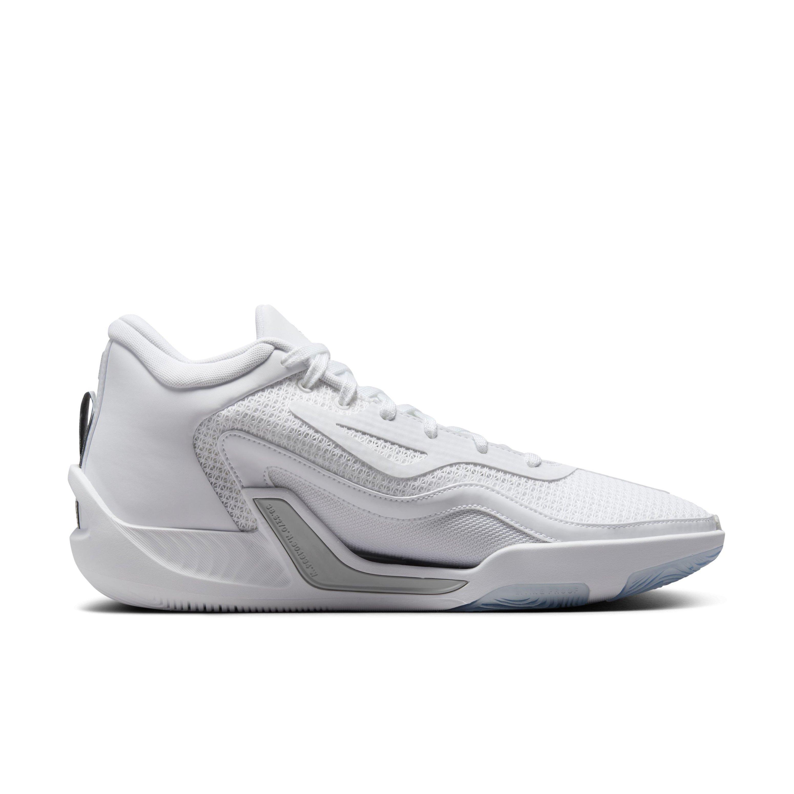 Jordan Tatum 1 TB "White/Grey Fog/White" Men's Basketball Shoe - WHITE/GREY/WHITE Thumbnail View 1