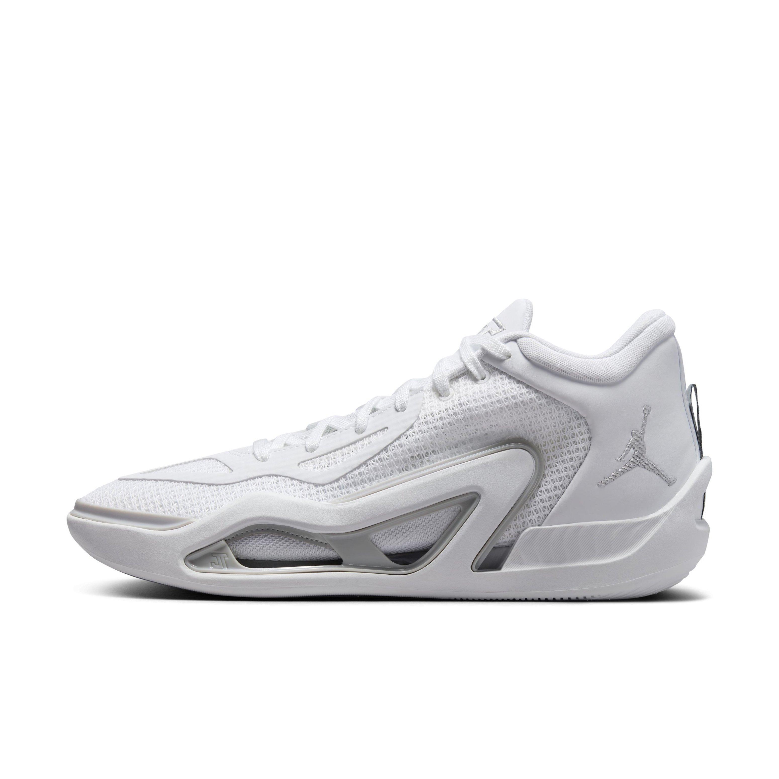 Jordan Tatum 1 TB "White/Grey Fog/White" Men's Basketball Shoe - WHITE/GREY/WHITE Thumbnail View 2