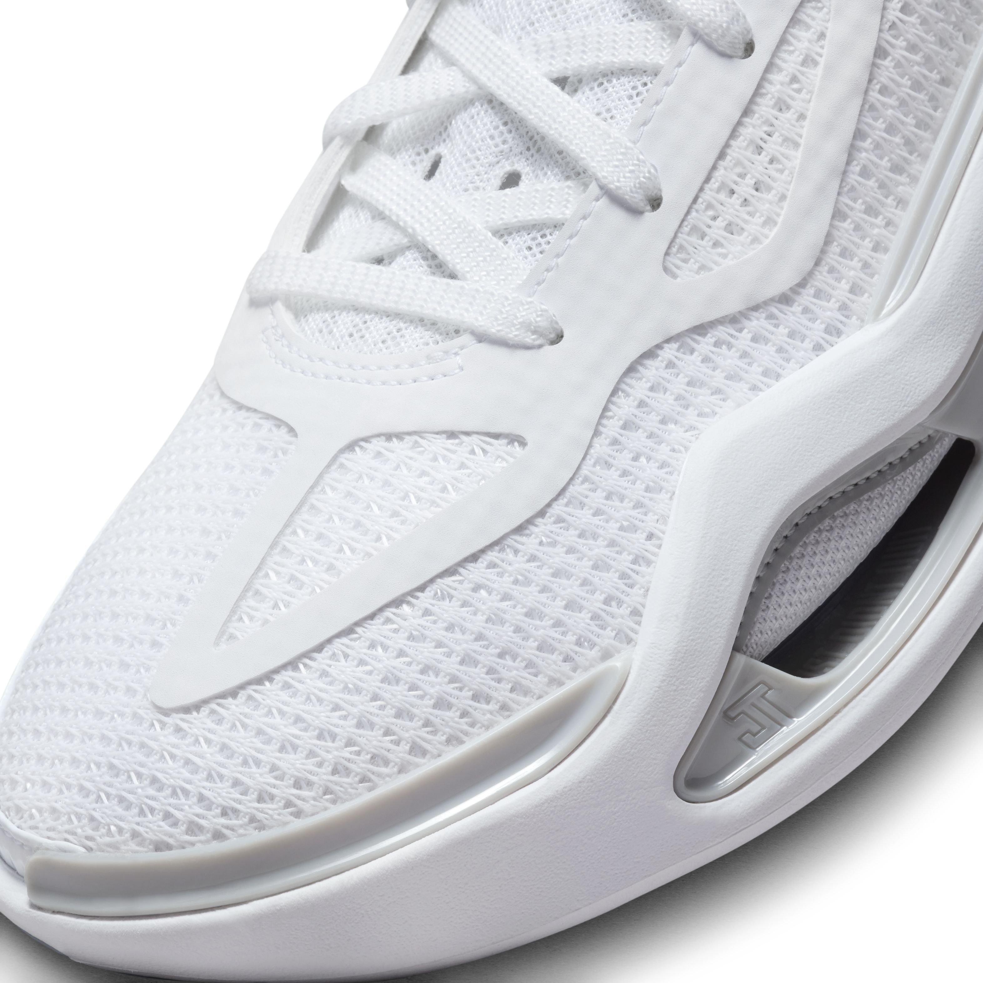 Jordan Tatum 1 TB "White/Grey Fog/White" Men's Basketball Shoe - WHITE/GREY/WHITE Thumbnail View 7