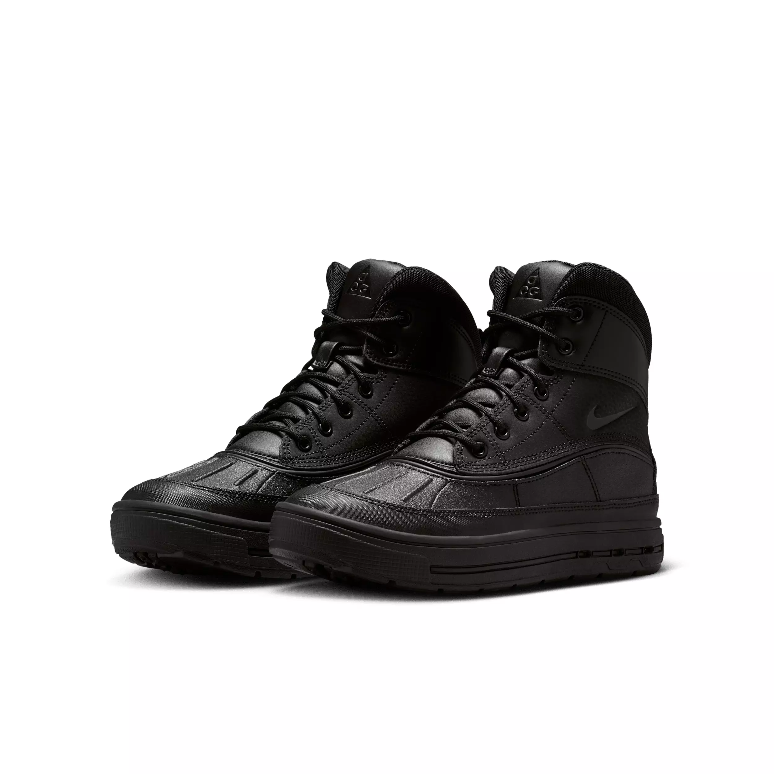 Nike Woodside 2 High "Black/Black/Black" Grade School Boys' Boot - BLACK/BLACK/BLACK