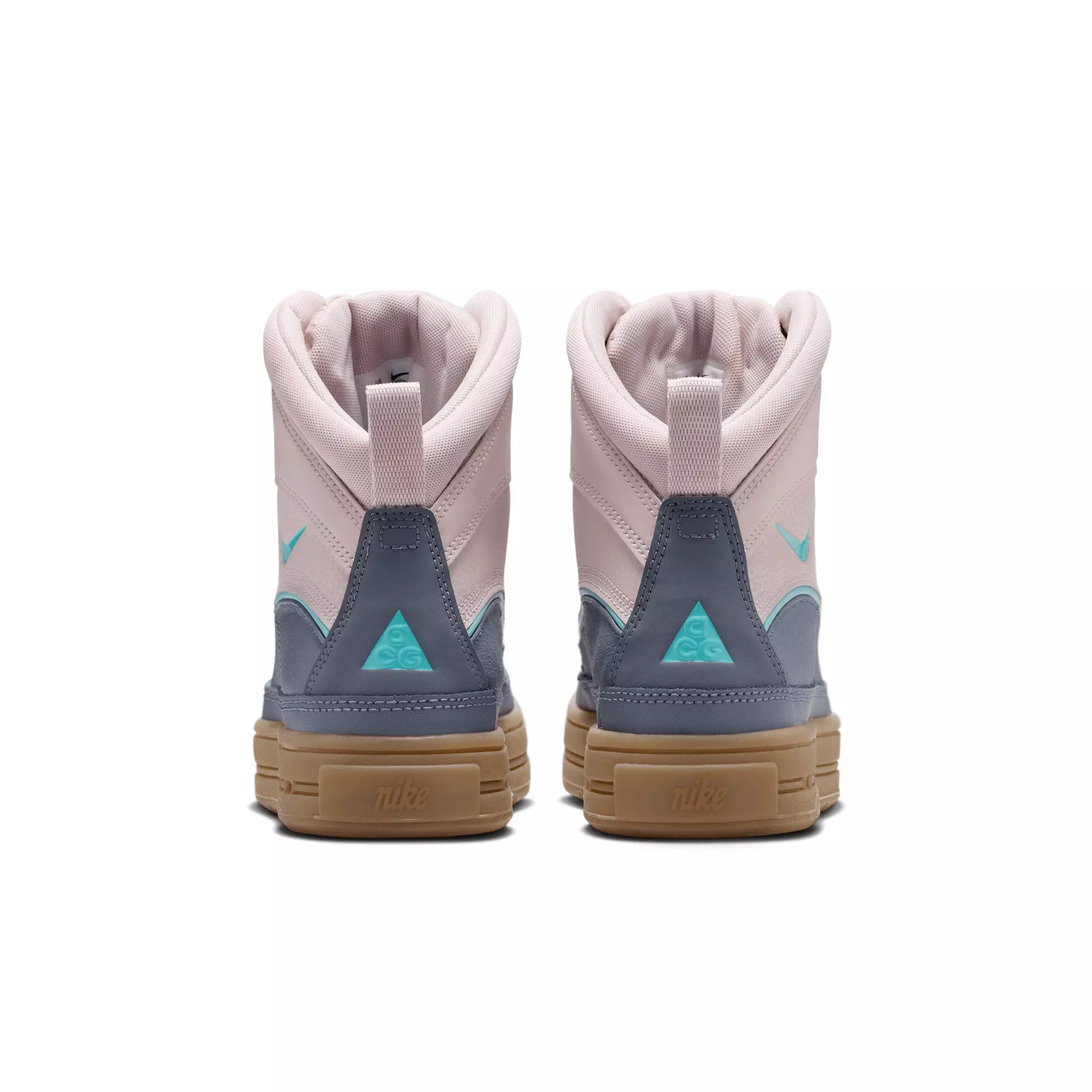 Nike Woodside 2 High "Platinum Violet/Carbon/Gum Light Brown/Turquoise" Grade School Girls' Boot - PLATINUM VIOLET/LT CARBON/LT BROWN/TURQUOISE