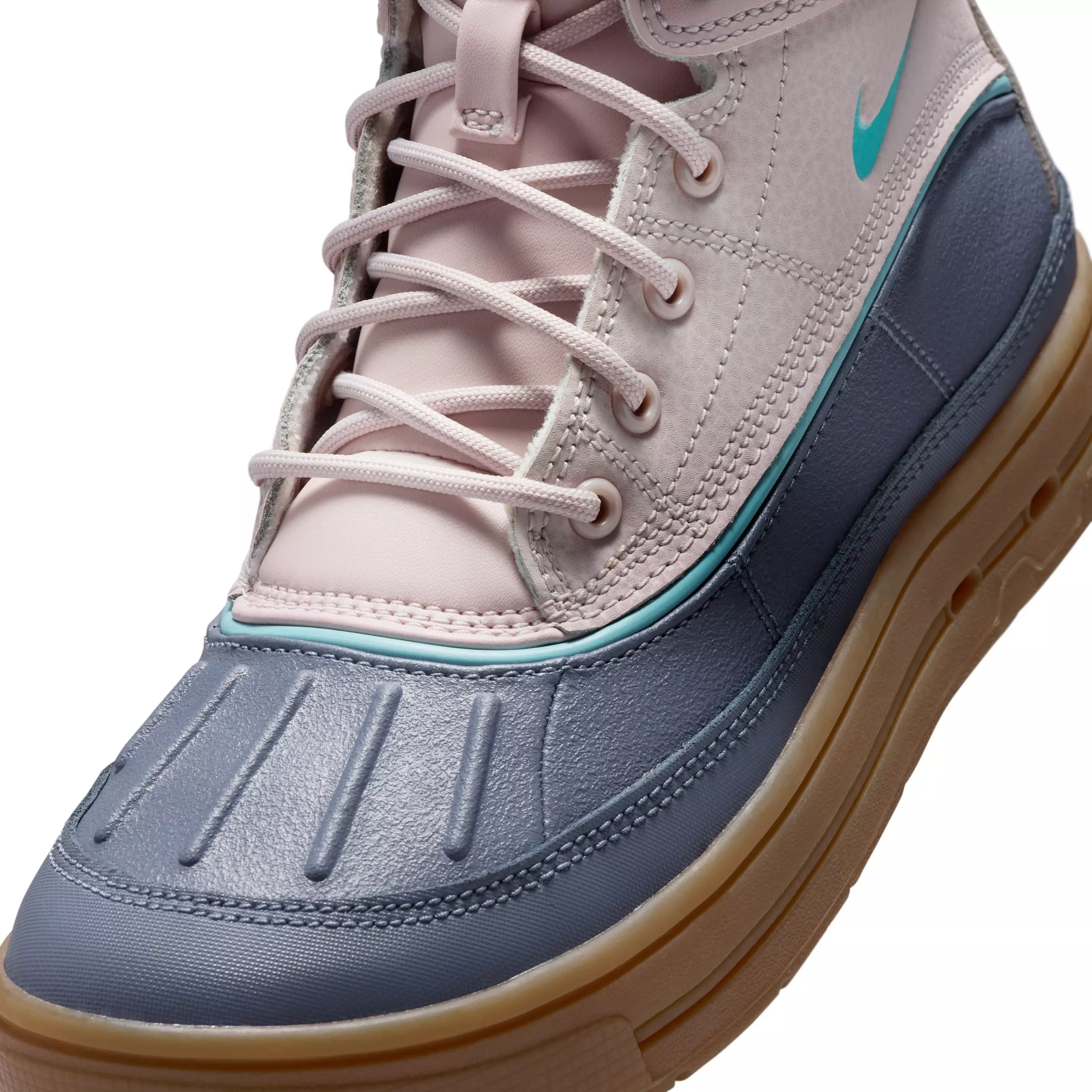 Nike Woodside 2 High "Platinum Violet/Carbon/Gum Light Brown/Turquoise" Grade School Girls' Boot - PLATINUM VIOLET/LT CARBON/LT BROWN/TURQUOISE