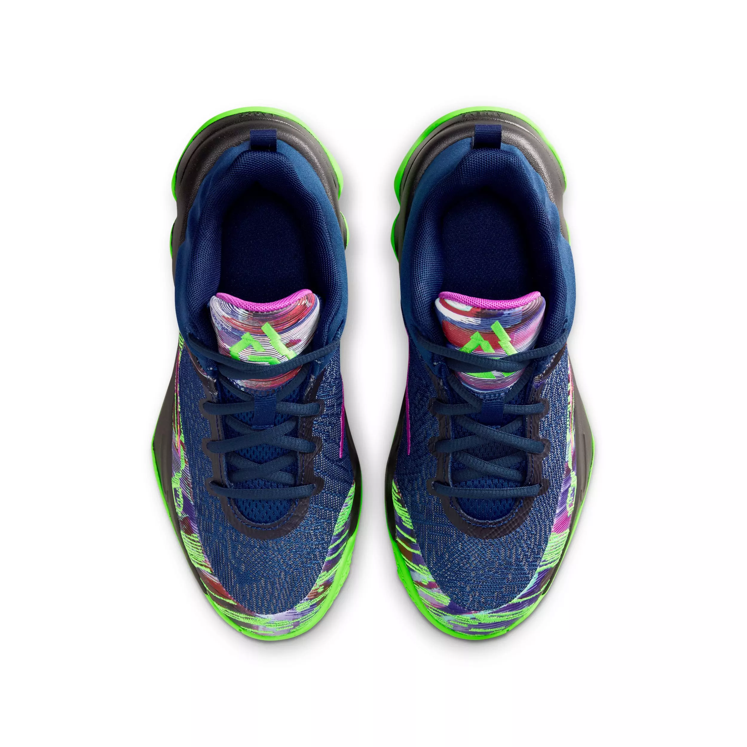 Nike Giannis Immortality 4 "Blue Void/Green Strike/Purple/Black" Grade School Boys' Basketball Shoe - BLUE/GREEN/PURPLE/BLACK