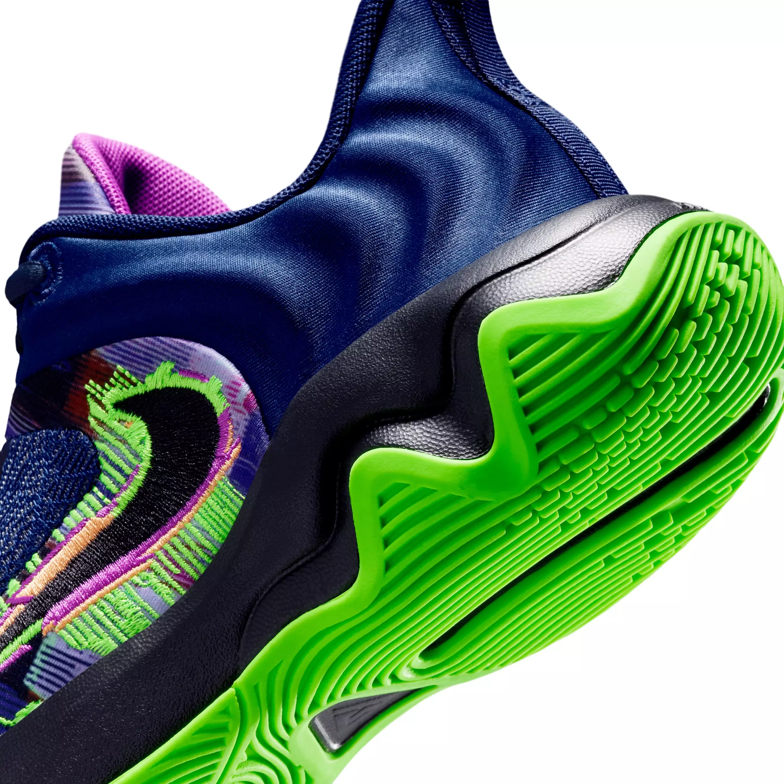 Nike Giannis Immortality 4 "Blue Void/Green Strike/Purple/Black" Grade School Boys' Basketball Shoe - BLUE/GREEN/PURPLE/BLACK
