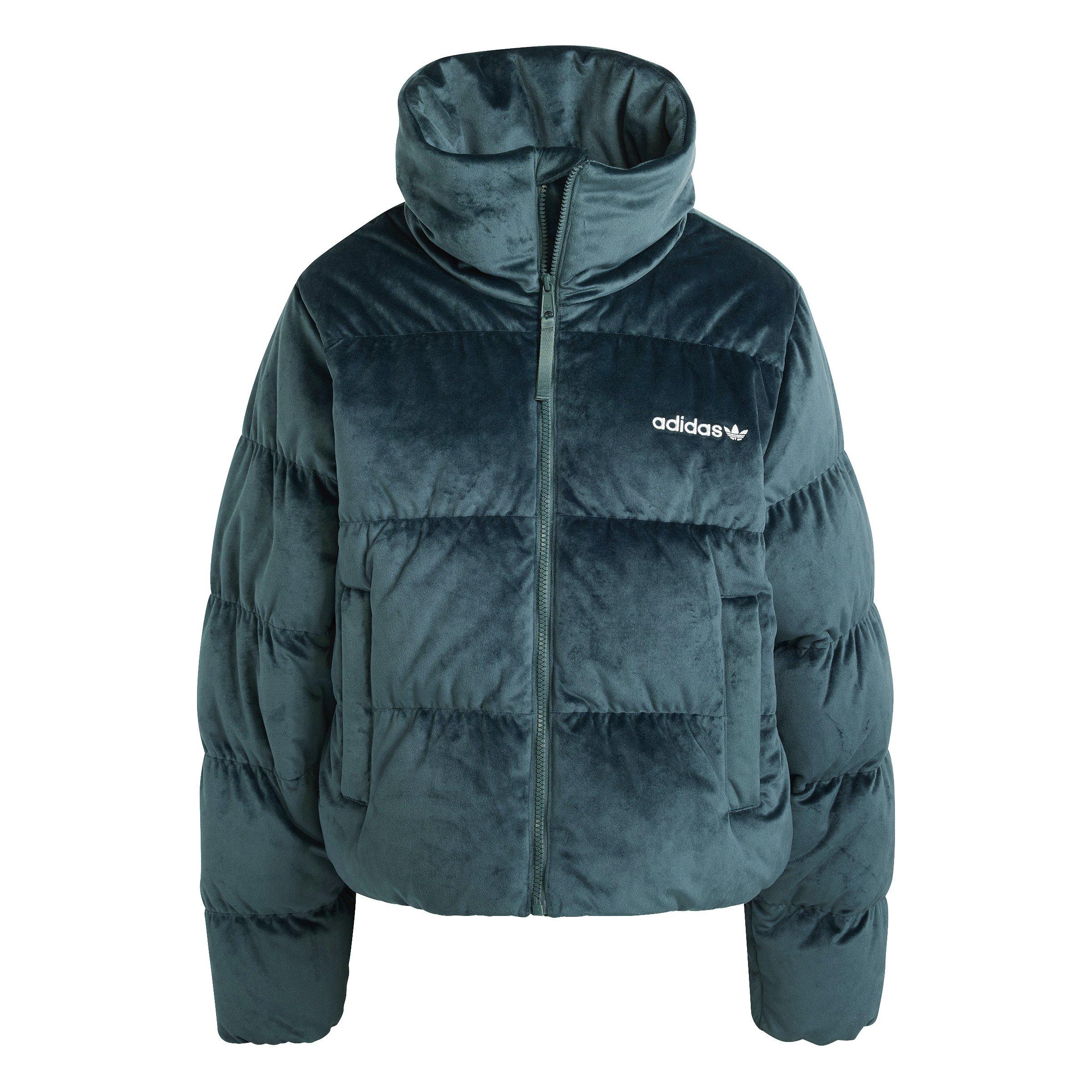 ★adidas originals★W REGEN VELVET ジャケット★追跡可 adidas Originals Women's Regen Velvet Down Puffer Jacket