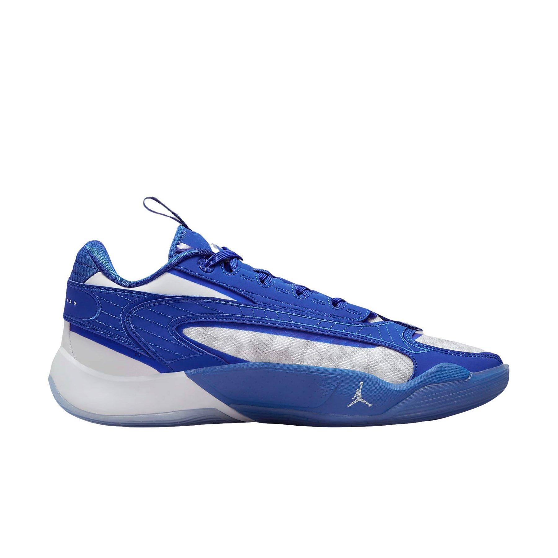 Jordan Luka 2 TB "White/Game Royal/Pure Platinum" Men's Basketball Shoe - WHITE/ROYAL/PLATINUM Thumbnail View 1