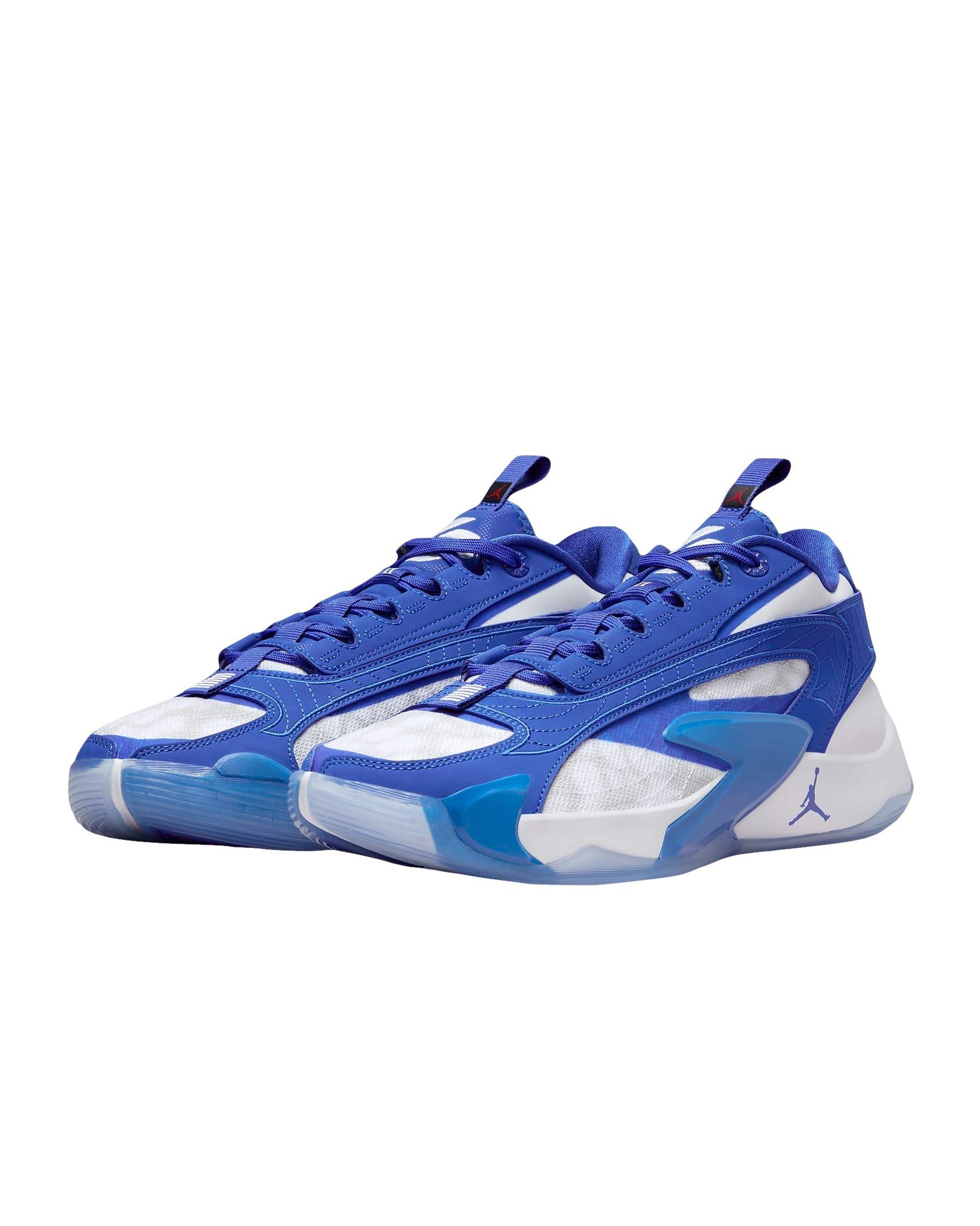 Jordan Luka 2 TB "White/Game Royal/Pure Platinum" Men's Basketball Shoe - WHITE/ROYAL/PLATINUM Thumbnail View 3