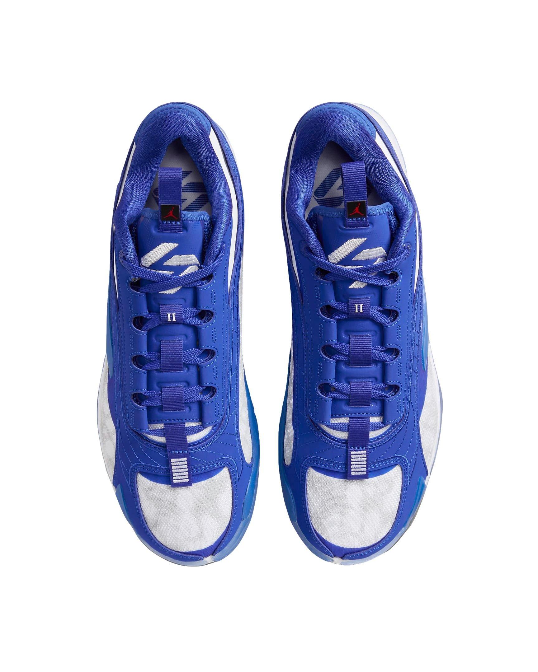 Jordan Luka 2 TB "White/Game Royal/Pure Platinum" Men's Basketball Shoe - WHITE/ROYAL/PLATINUM Thumbnail View 4