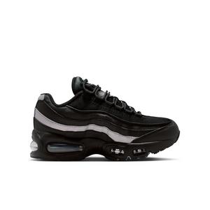 Nike Air Max 95 "Black/Black/White/Metallic Silver" Grade School Boys' Shoe