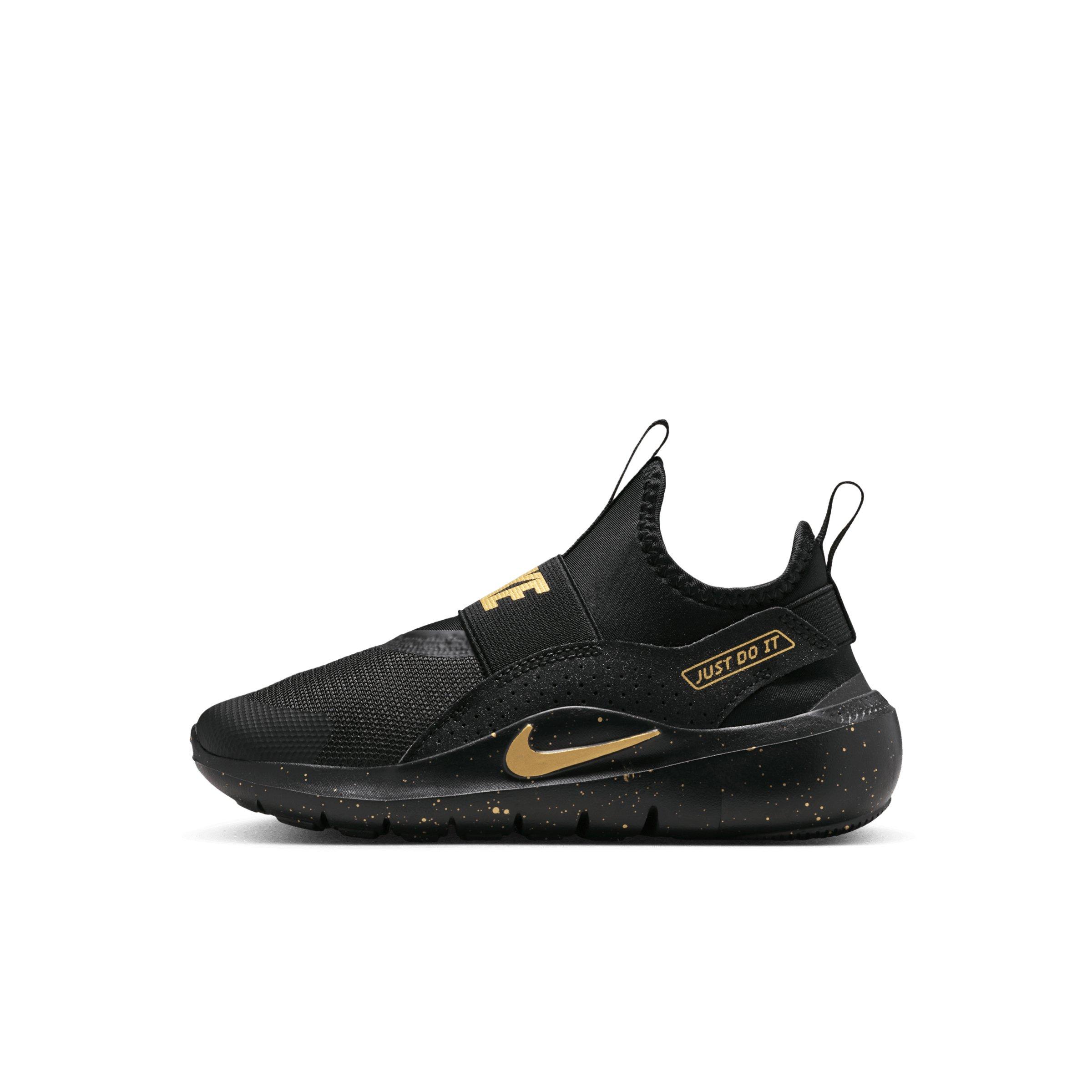 Nike Flex Runner 4 SE Preschool Boys' "Black/Black/Metallic Gold" Running Shoe