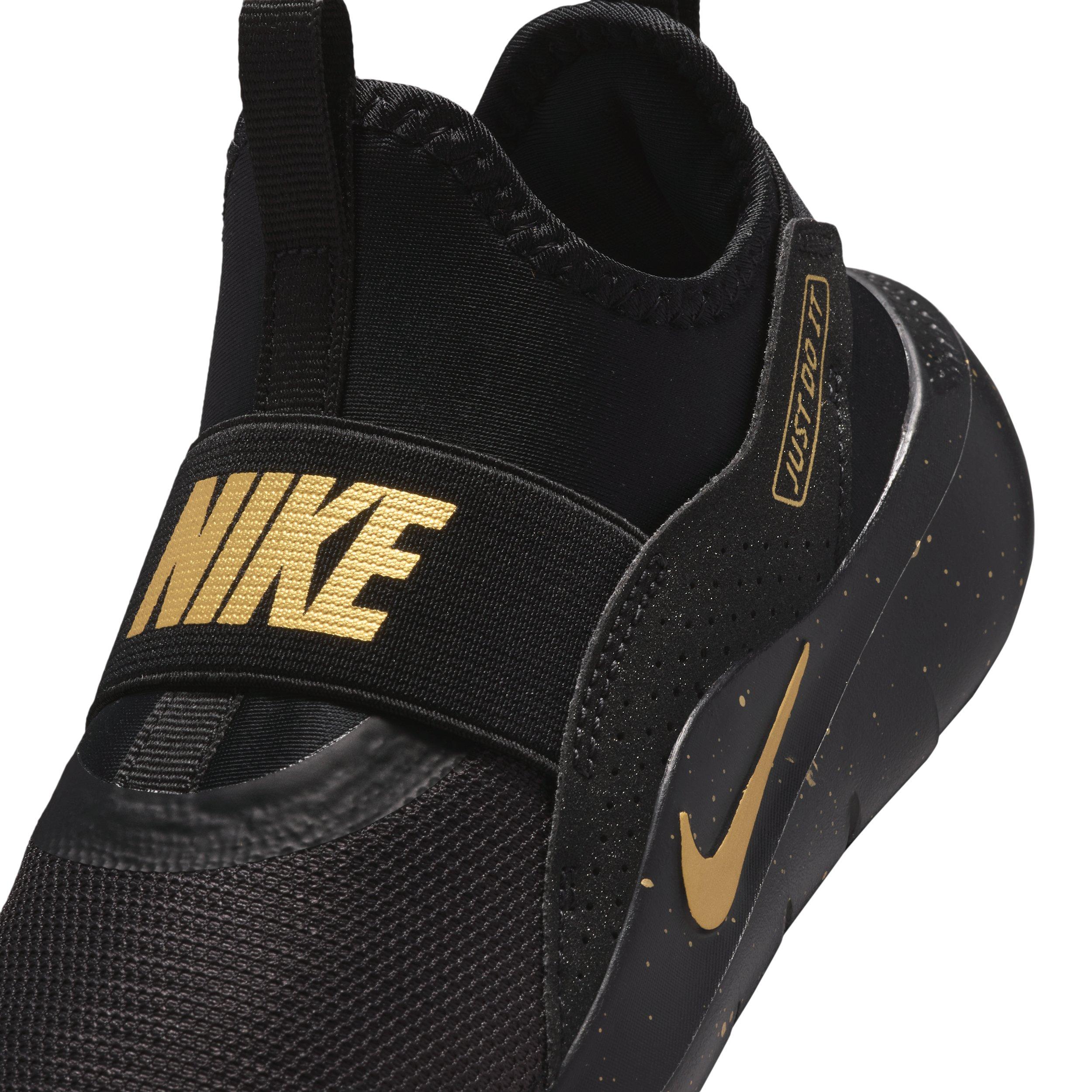 Nike Flex Runner 4 SE Preschool Boys' "Black/Black/Metallic Gold" Running Shoe