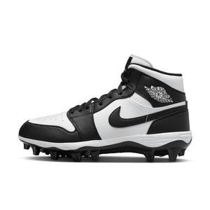 Jordan 1 Mid TD "White/Black" Men's Football Cleat