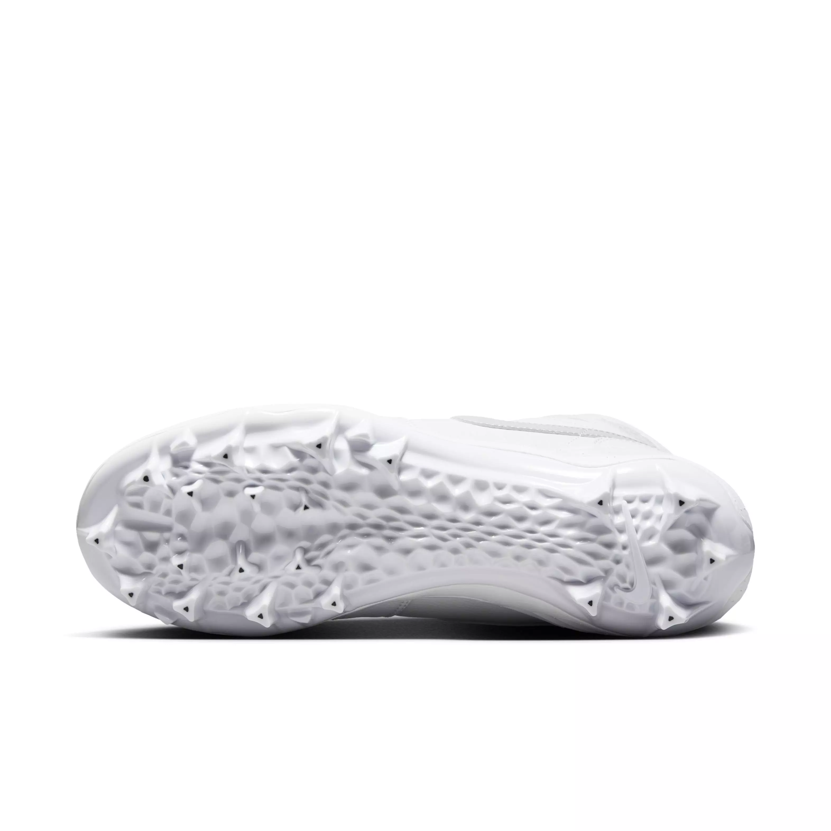 Jordan 1 Mid TD "White/Grey Fog/White" Men's Football Cleat - WHITE/GREY/WHITE