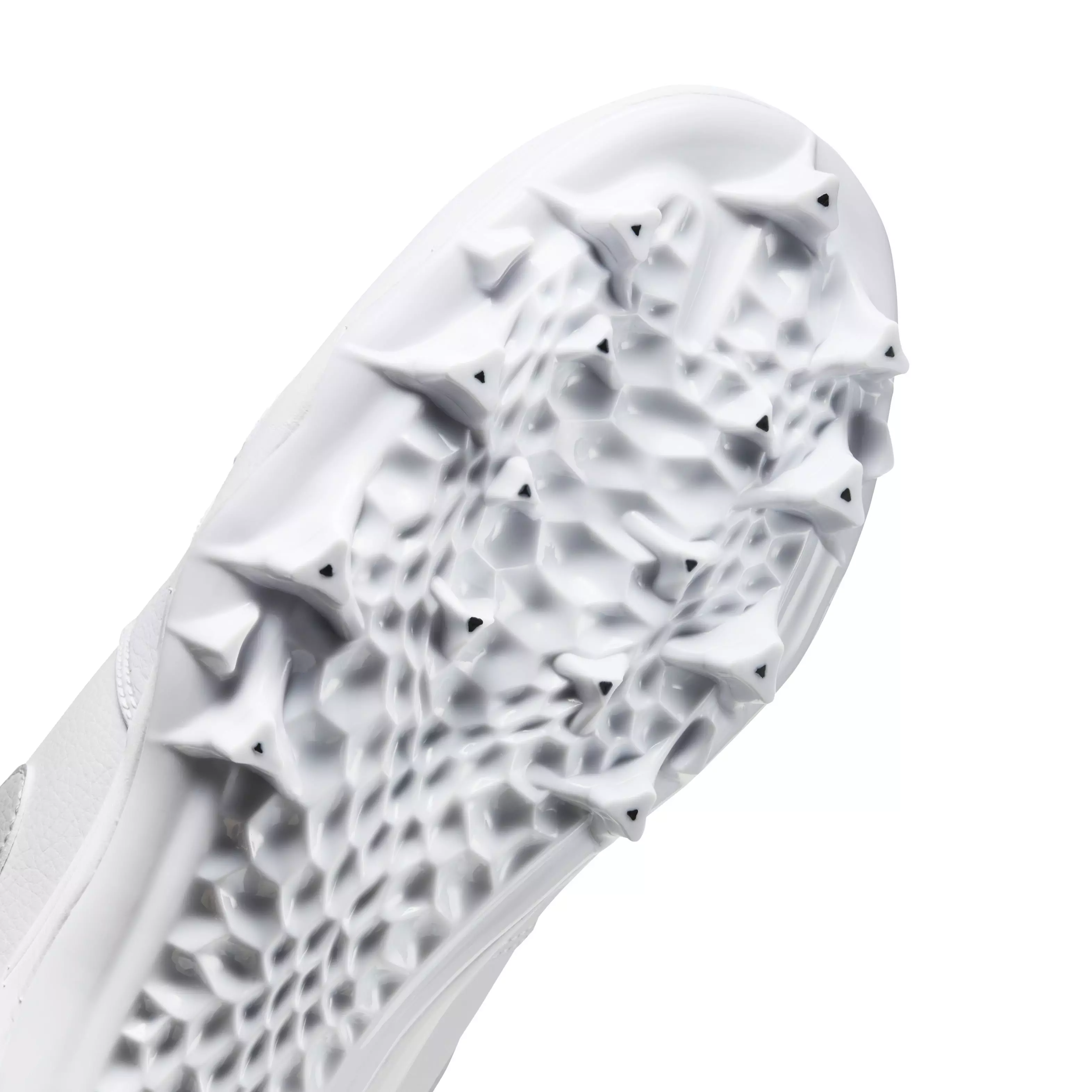 Jordan 1 Mid TD "White/Grey Fog/White" Men's Football Cleat - WHITE/GREY/WHITE