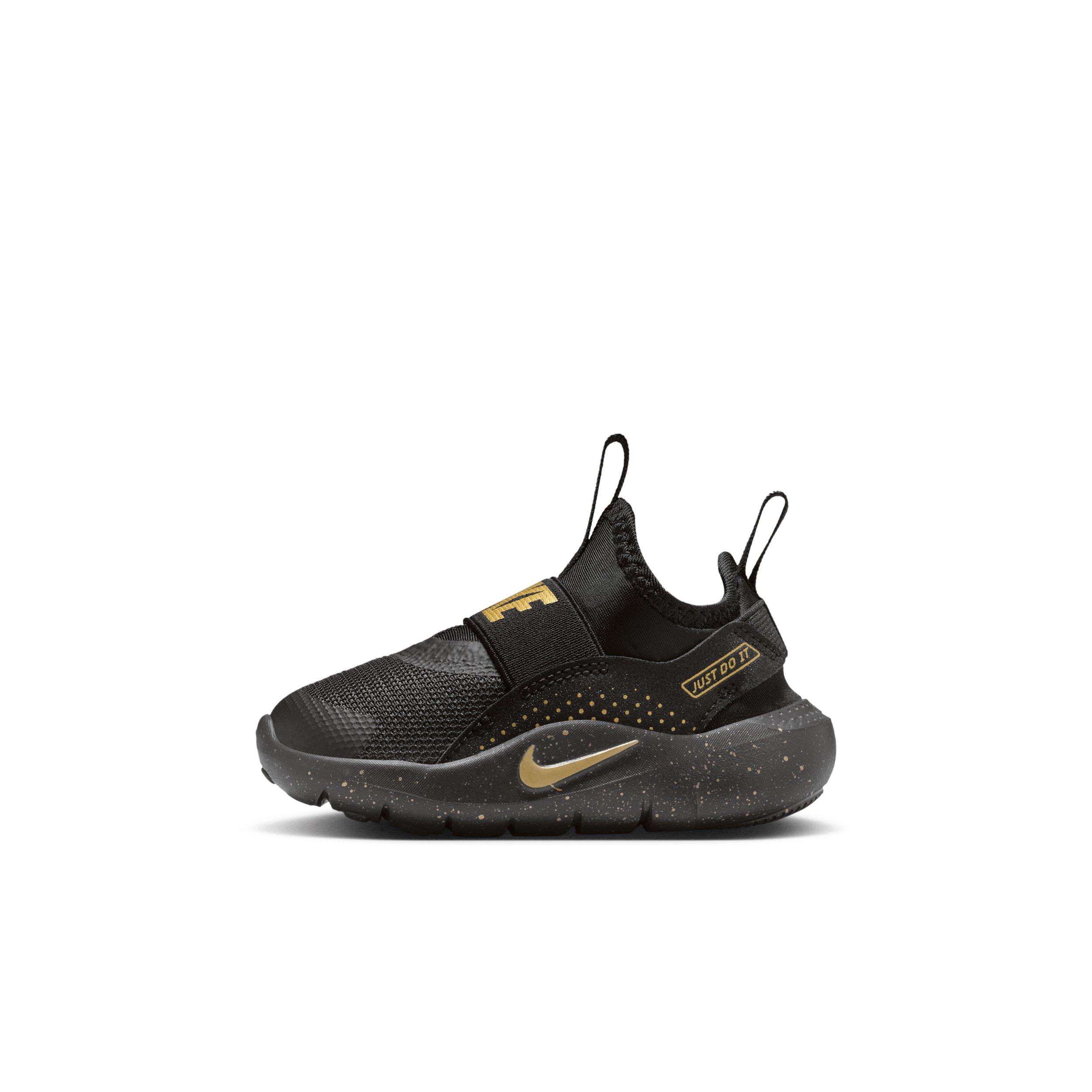 Nike Flex Runner 4 SE Infant Boys' "Black/Black/Metallic Gold" Running Shoe