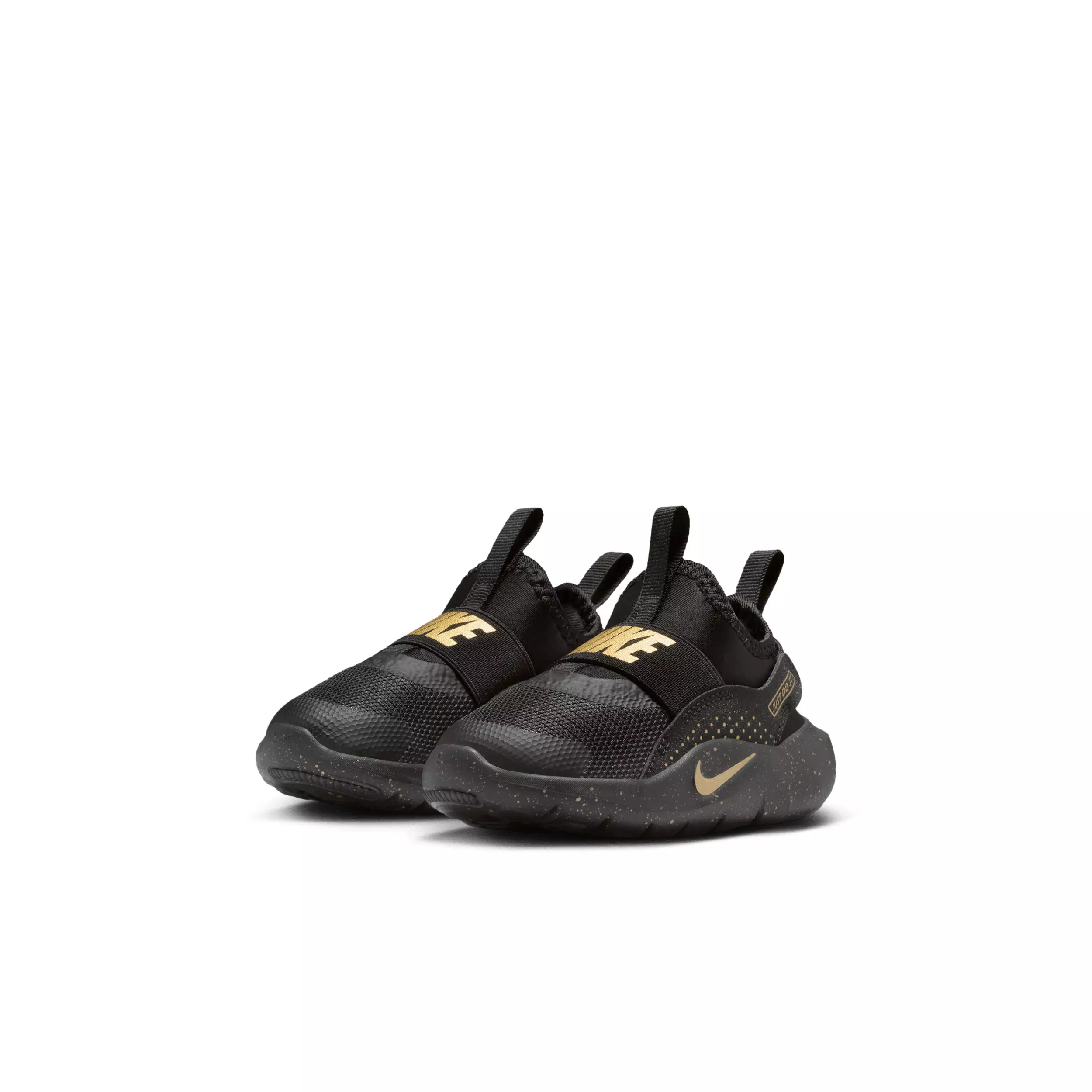 Nike Flex Runner 4 SE "Black/Black/Metallic Gold" Infant Boys' Running Shoe - BLACK/BLACK/GOLD