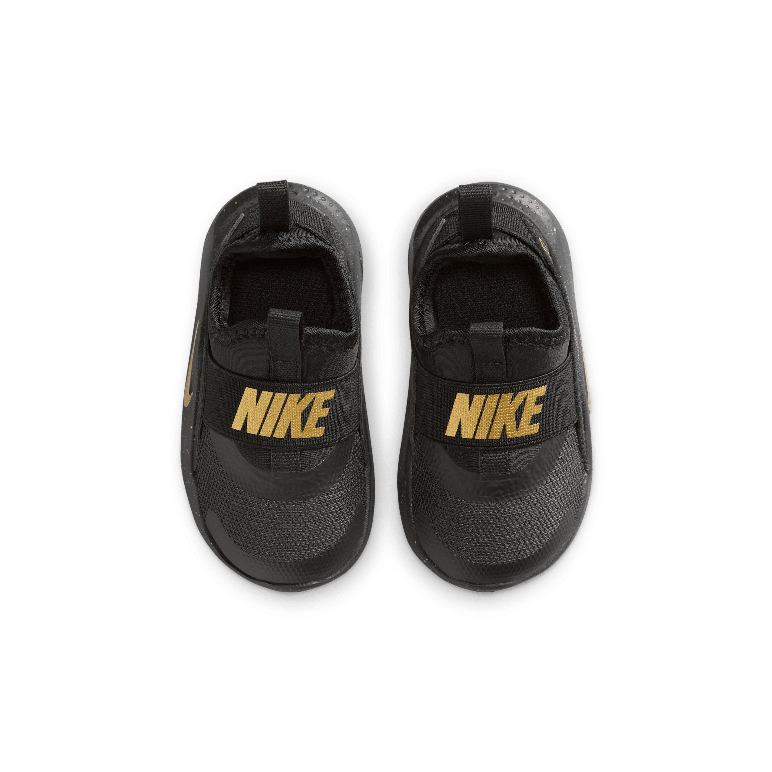 Nike Flex Runner 4 SE Infant Boys' "Black/Black/Metallic Gold" Running Shoe