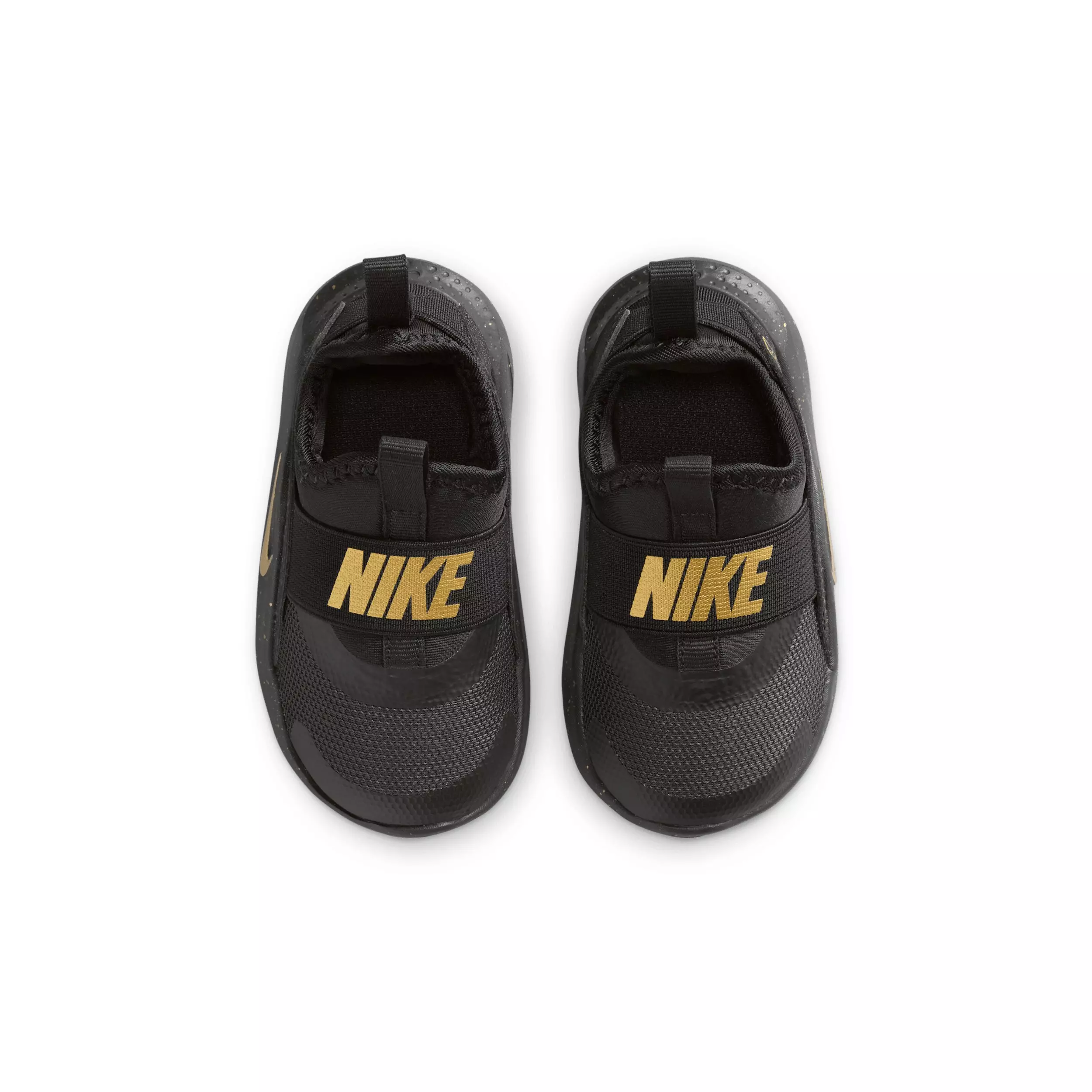 Nike Flex Runner 4 SE "Black/Black/Metallic Gold" Infant Boys' Running Shoe - BLACK/BLACK/GOLD