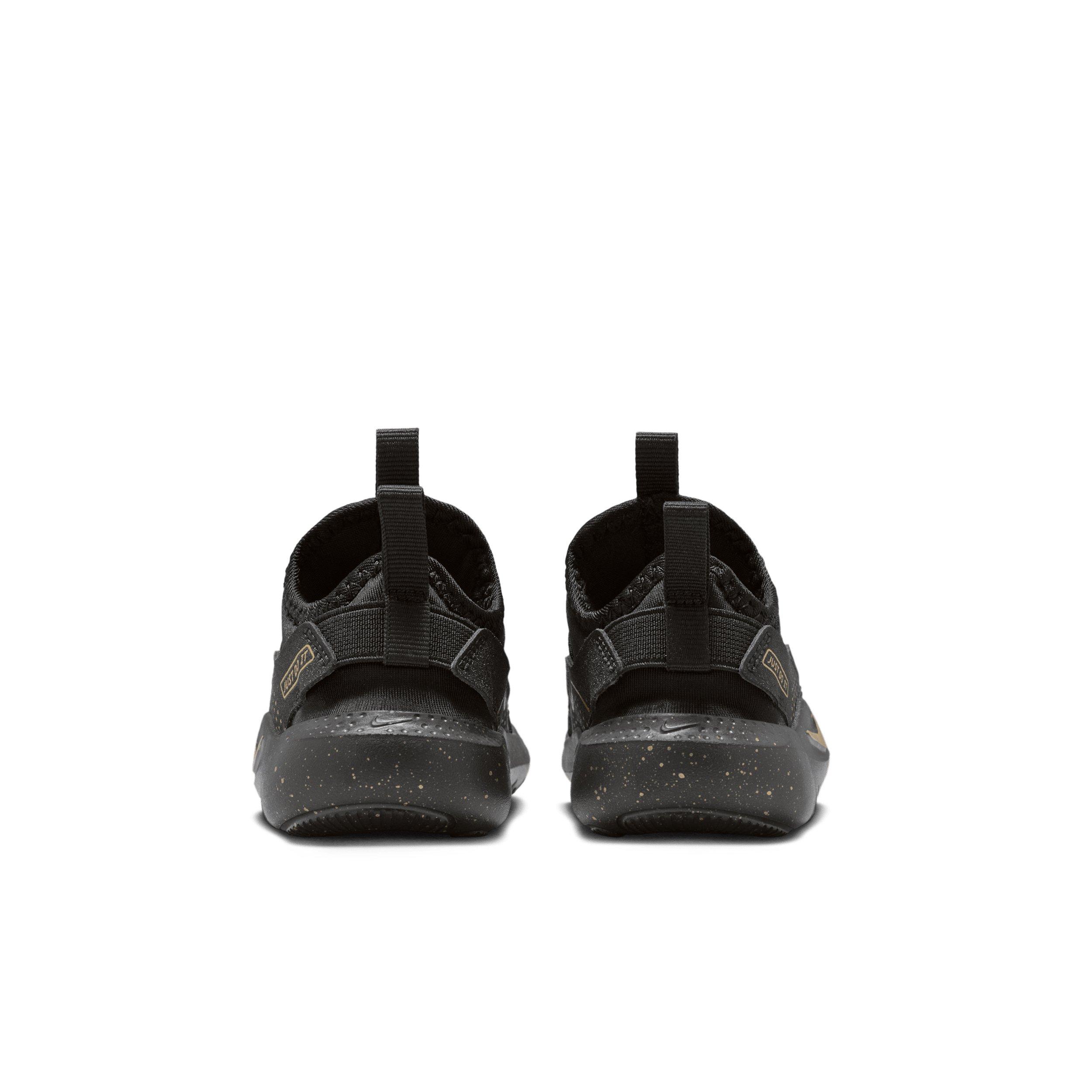 Nike Flex Runner 4 SE Infant Boys' "Black/Black/Metallic Gold" Running Shoe
