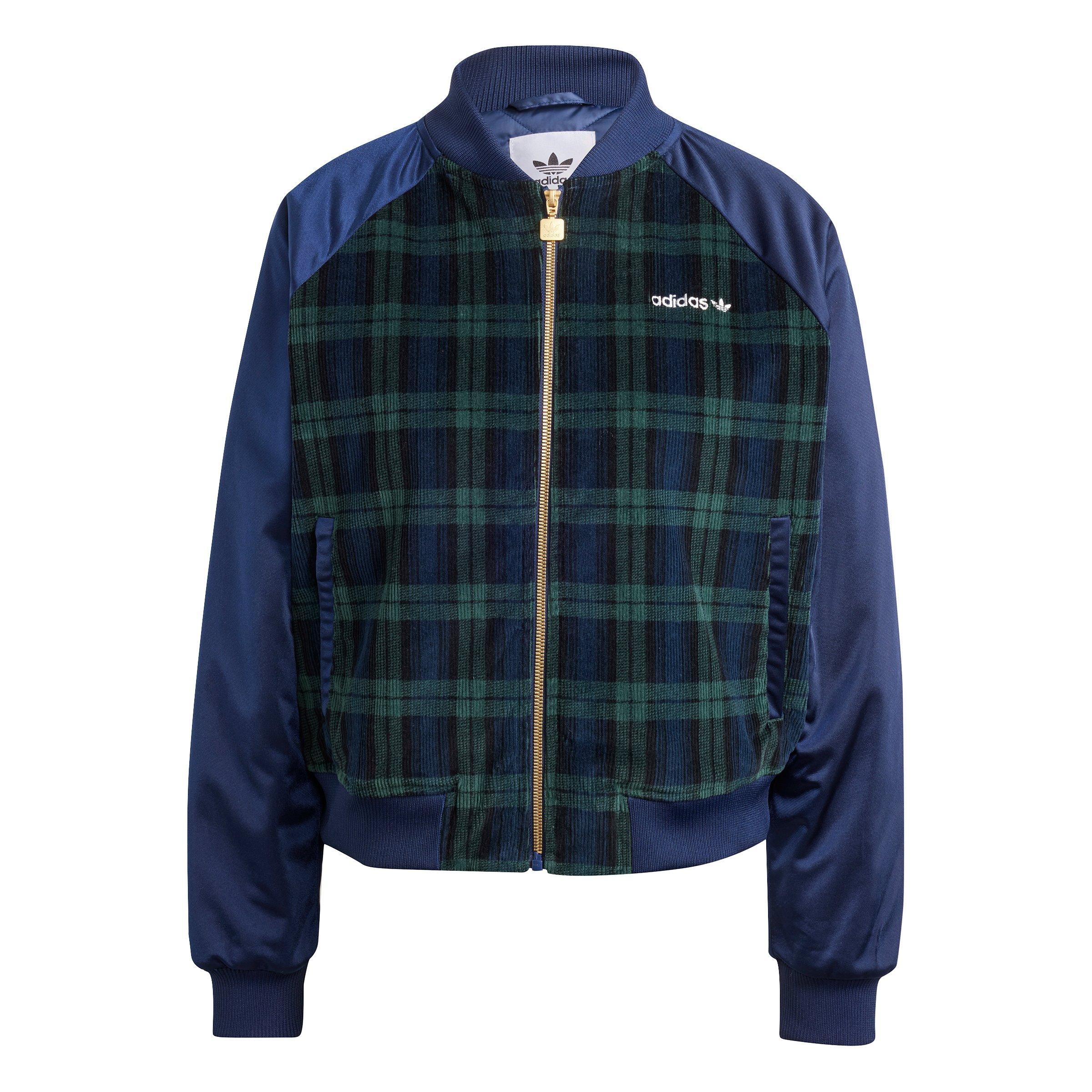 Adidas tartan jacket clearance