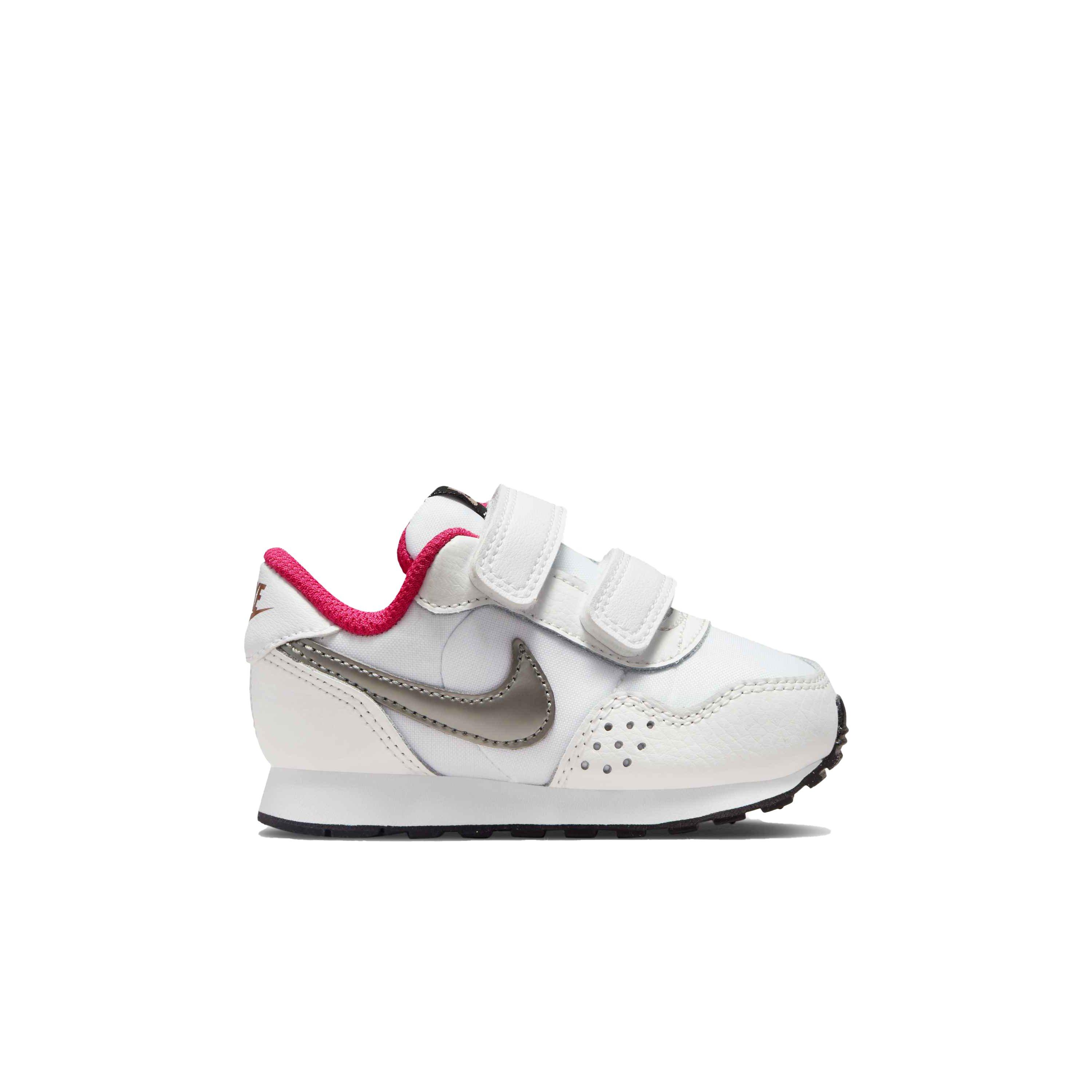 Nike MD Valiant "White/Metallic Pewter/Summit White/Black" Infant Boys' Shoe - WHITE Thumbnail View 1