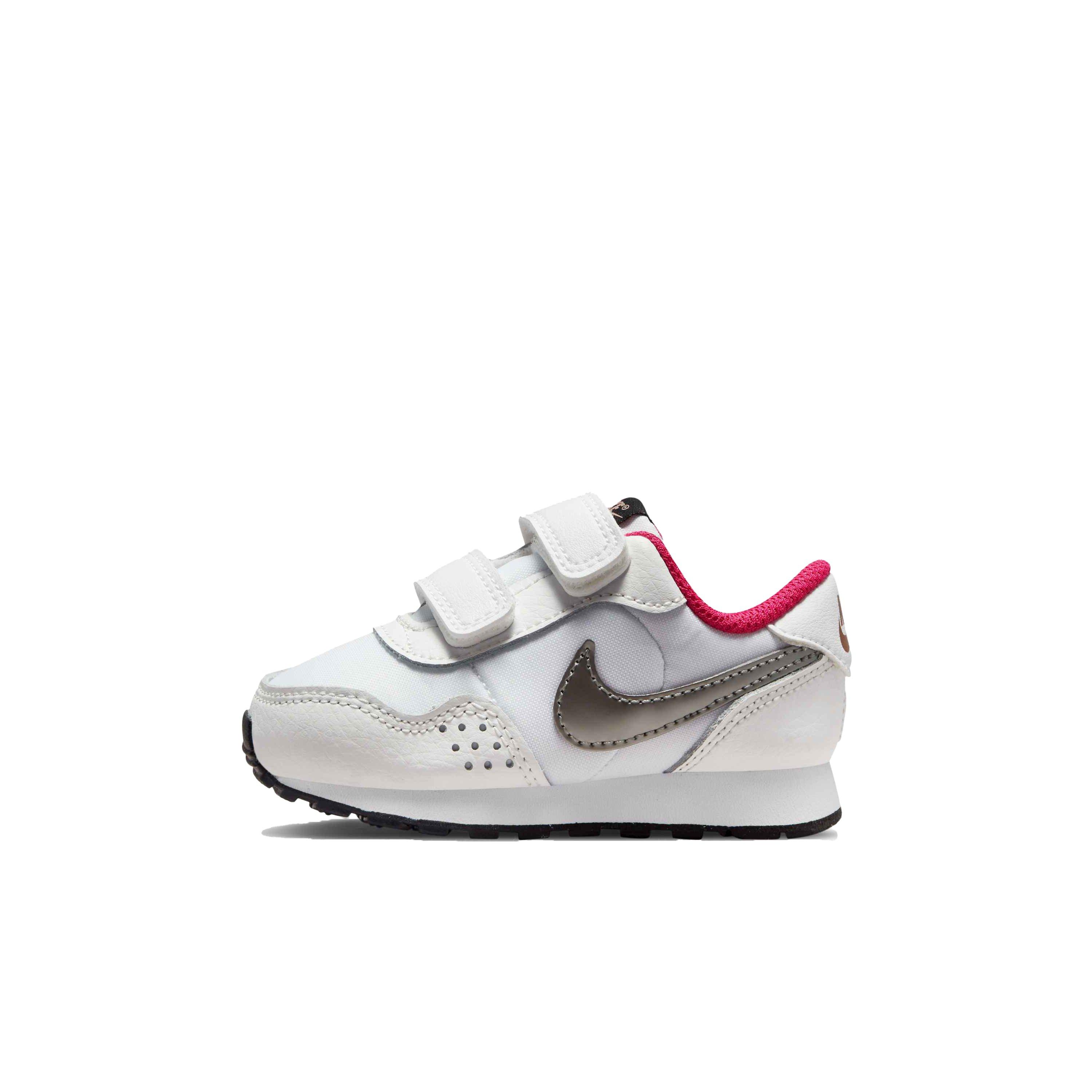 Nike MD Valiant "White/Metallic Pewter/Summit White/Black" Infant Boys' Shoe - WHITE Thumbnail View 2