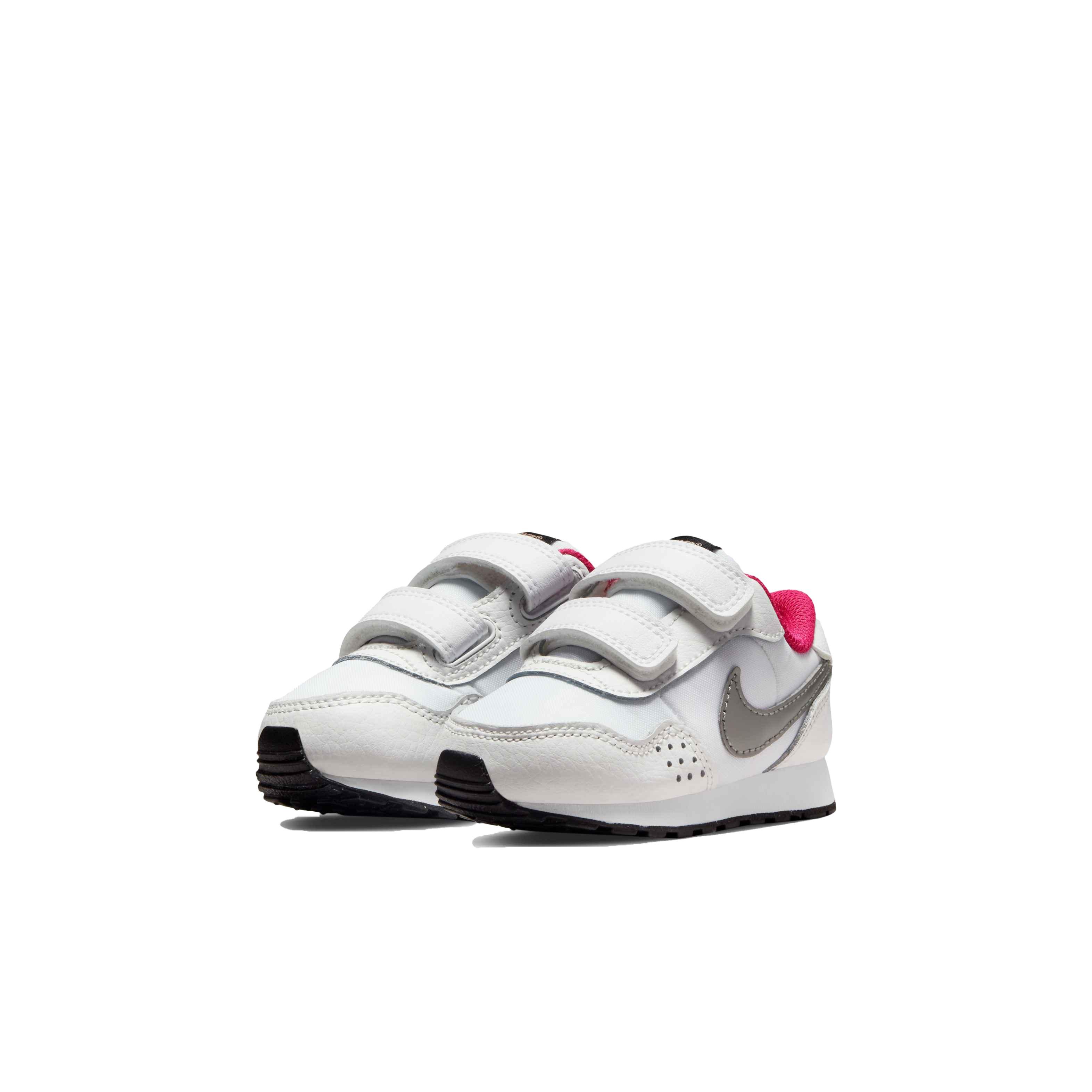 Nike MD Valiant "White/Metallic Pewter/Summit White/Black" Infant Boys' Shoe - WHITE Thumbnail View 3